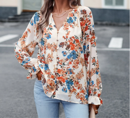 Floral Long Sleeve Blouse