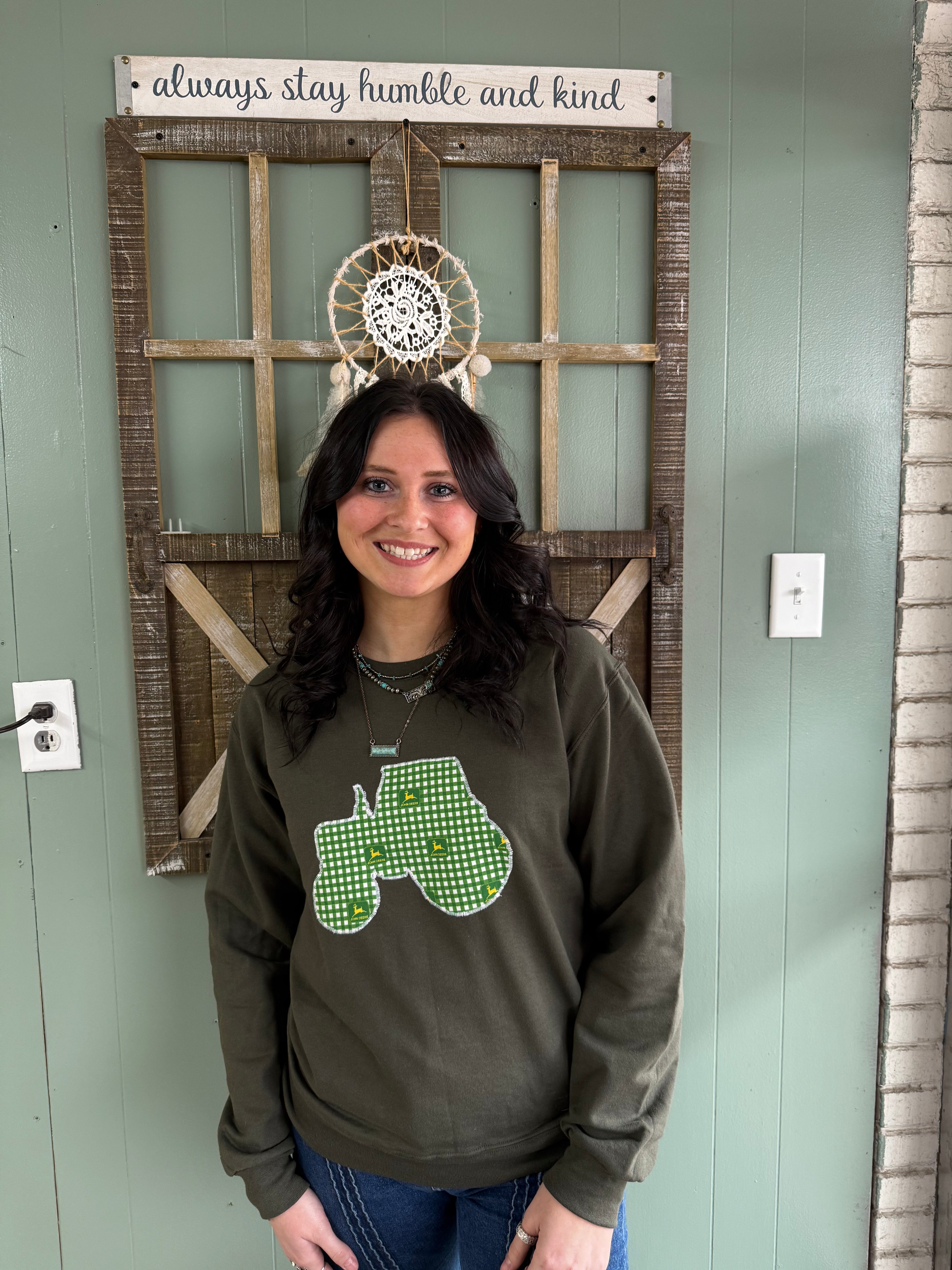 Green Tractor Sweatshirt