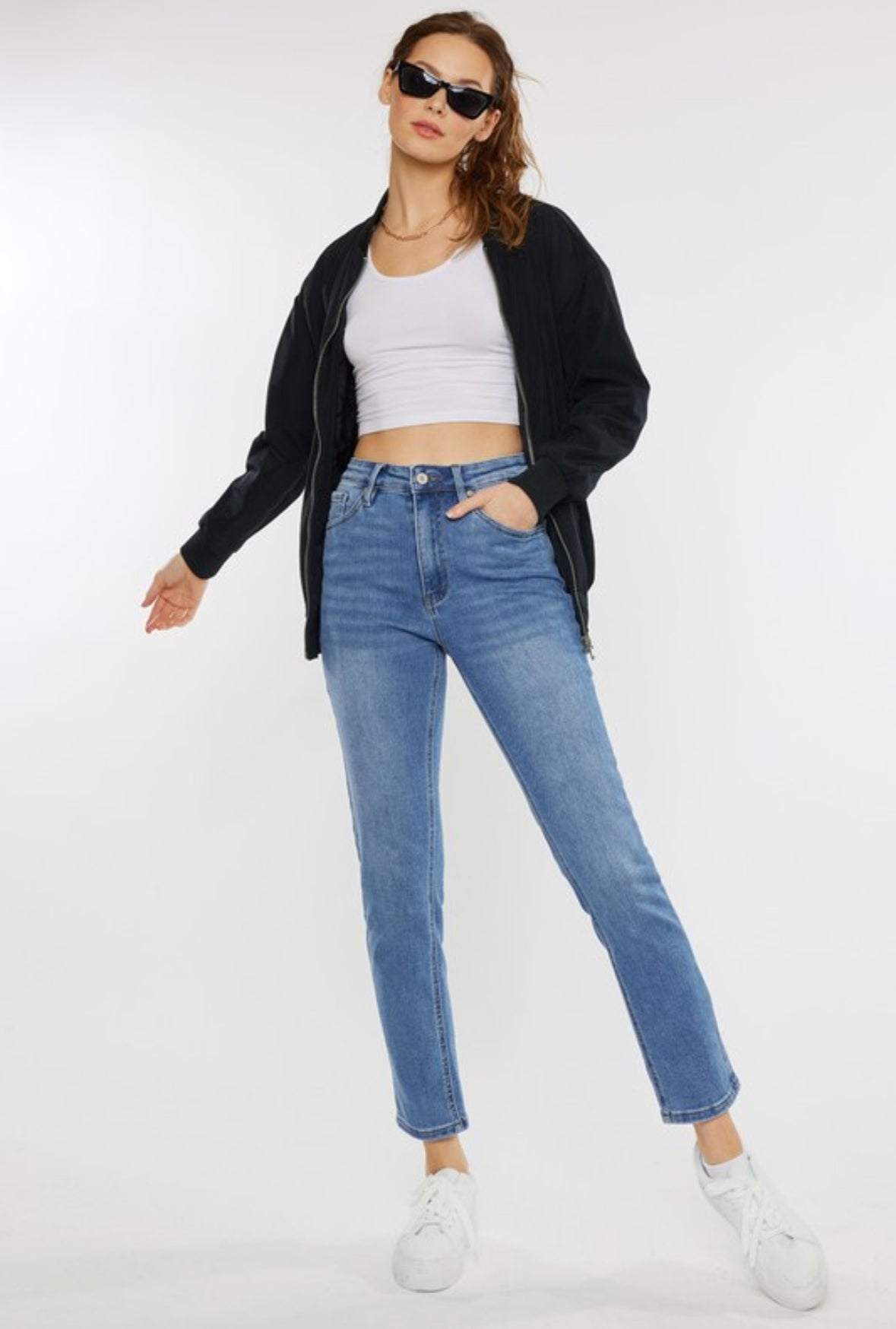 Kancan High Rise Slim Staright Jeans