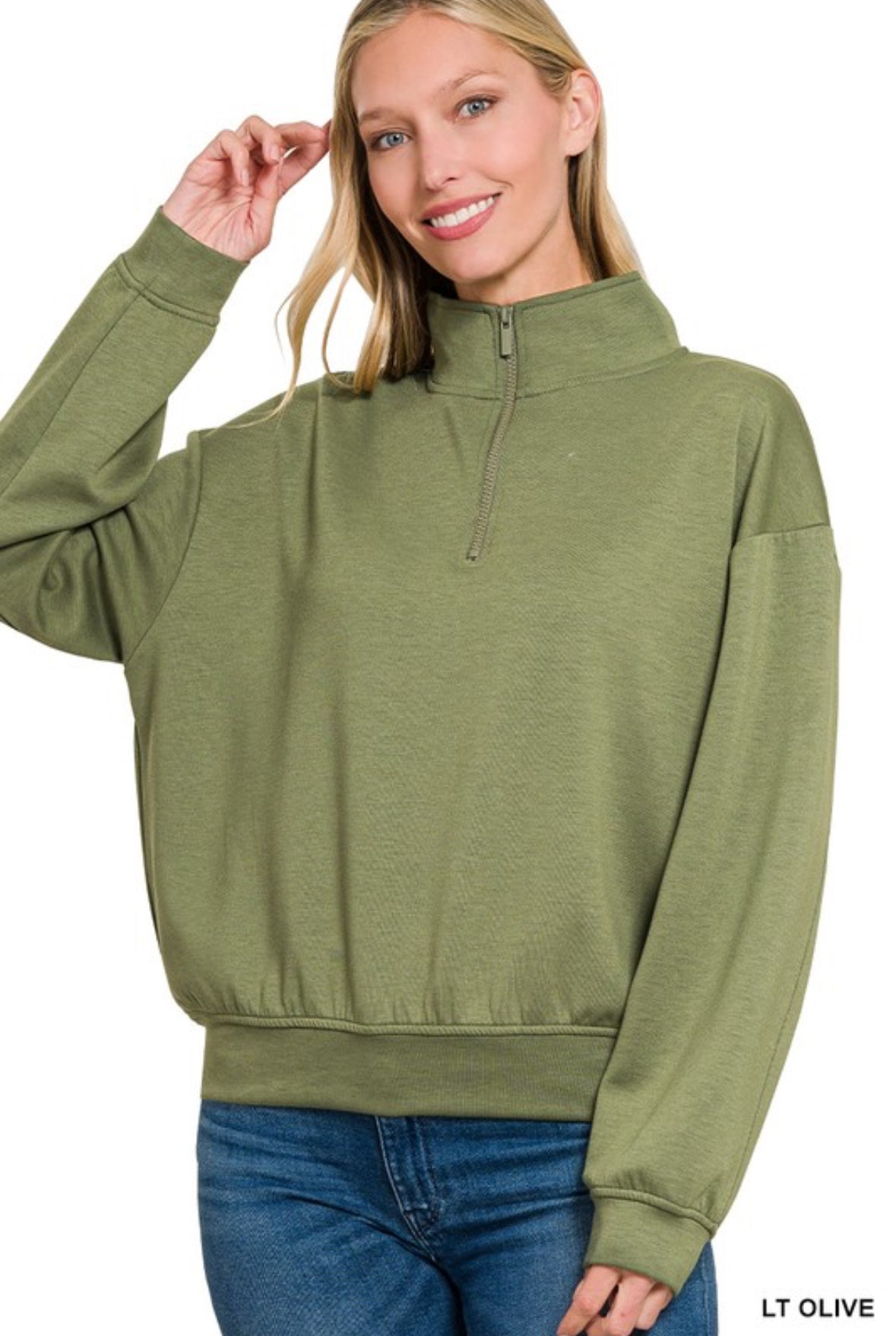 Scuba Half Zip Pullover Sweatshirt