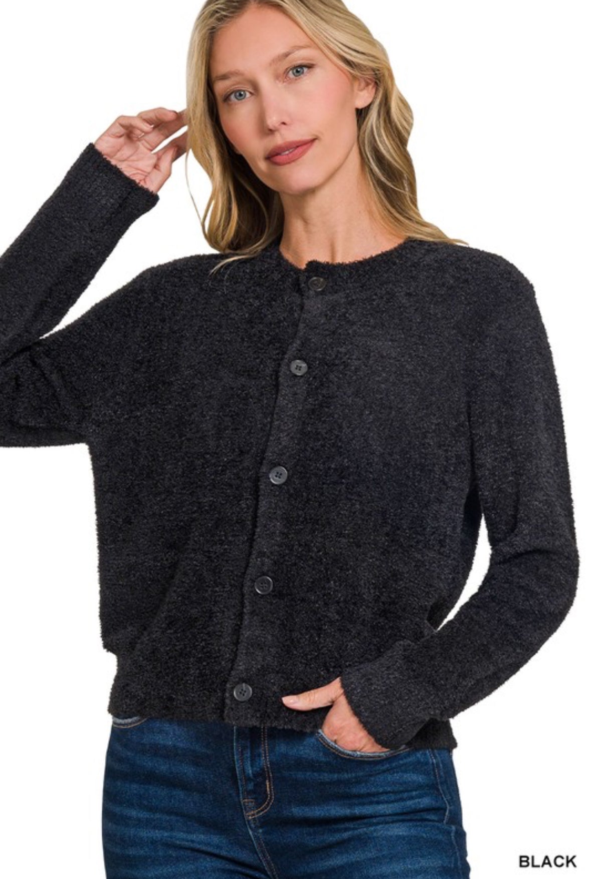 Five Button Sweater Cardigan