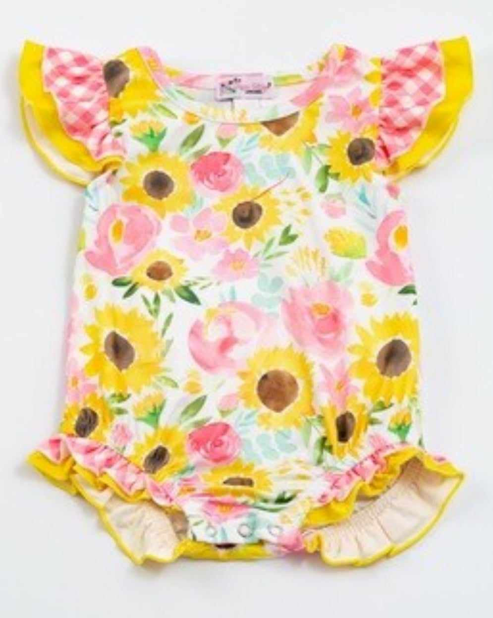 Kid's Sunflower Bloom Romper