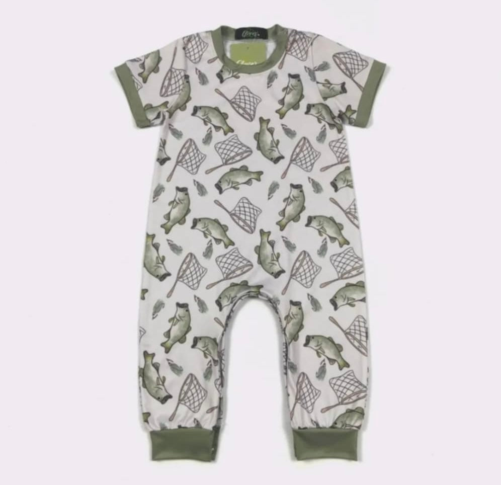 Boy Catch & Release Romper