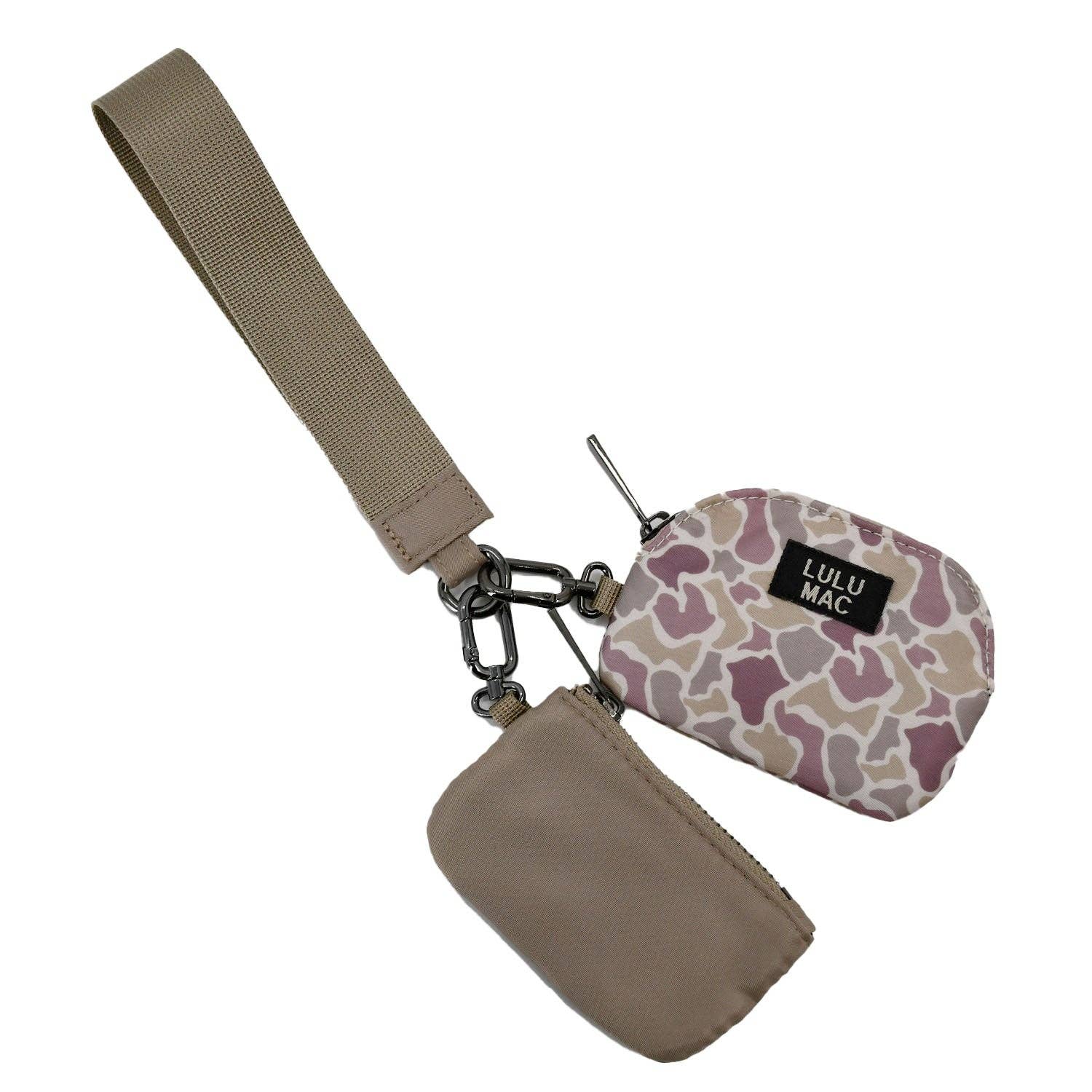 Lulu MacCamo Camo/Beige Lulu Mac Double Pouch Wristlets