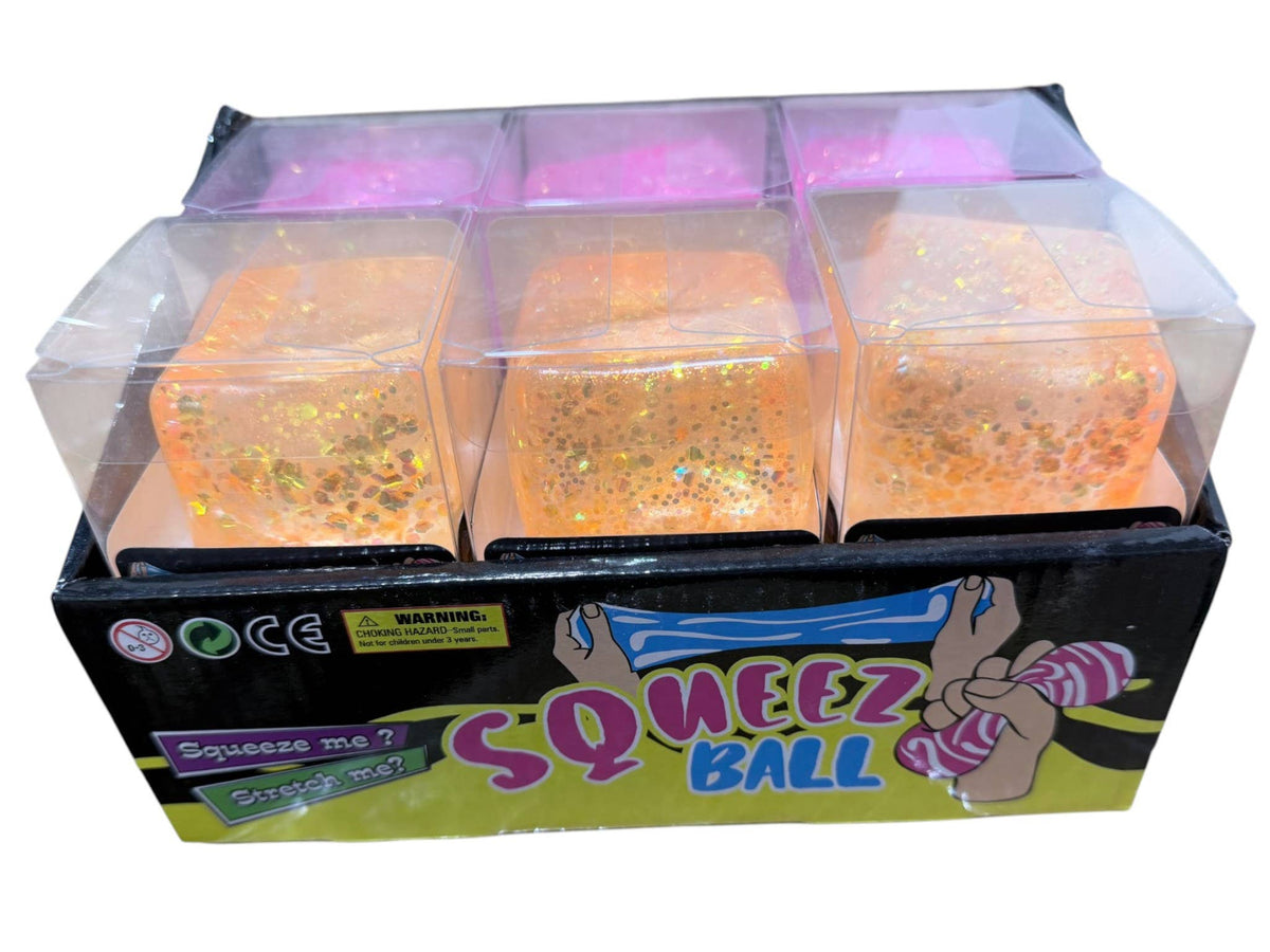 Assorted Glitter Squishy Cube