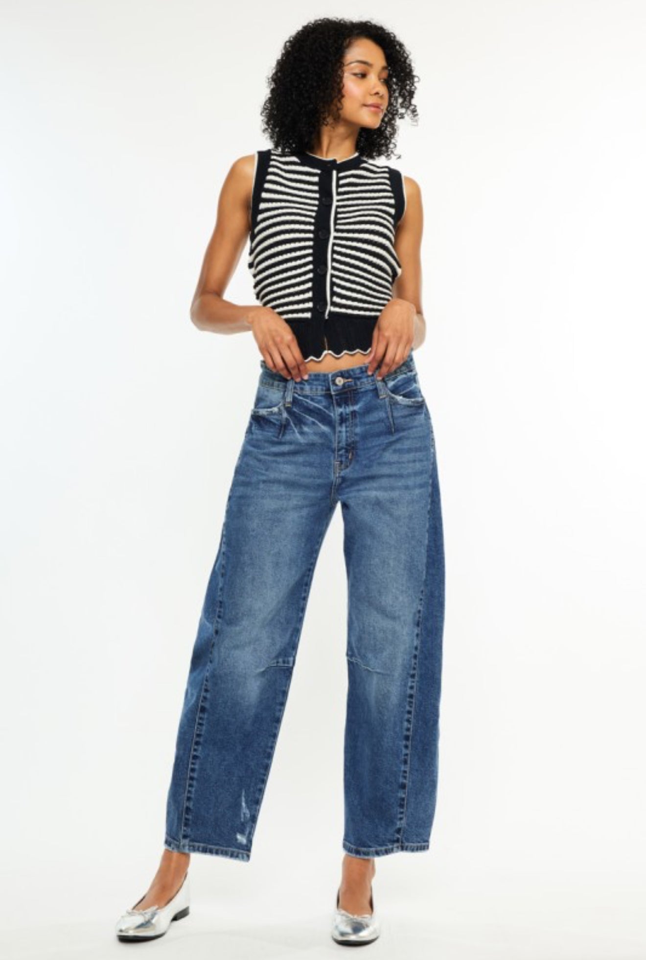 Kancan Low Slung Horseshoe Fit Jeans