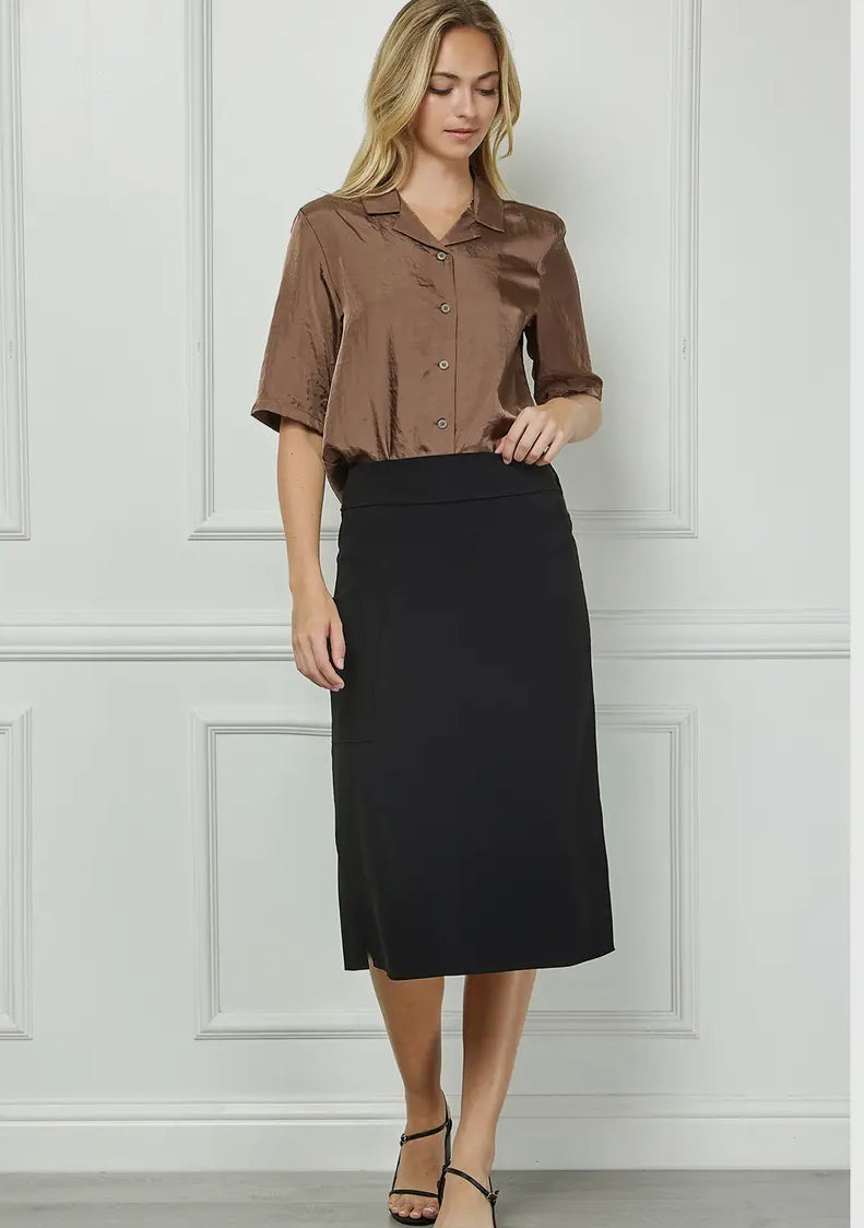 Midi Skirt with Side Pocket