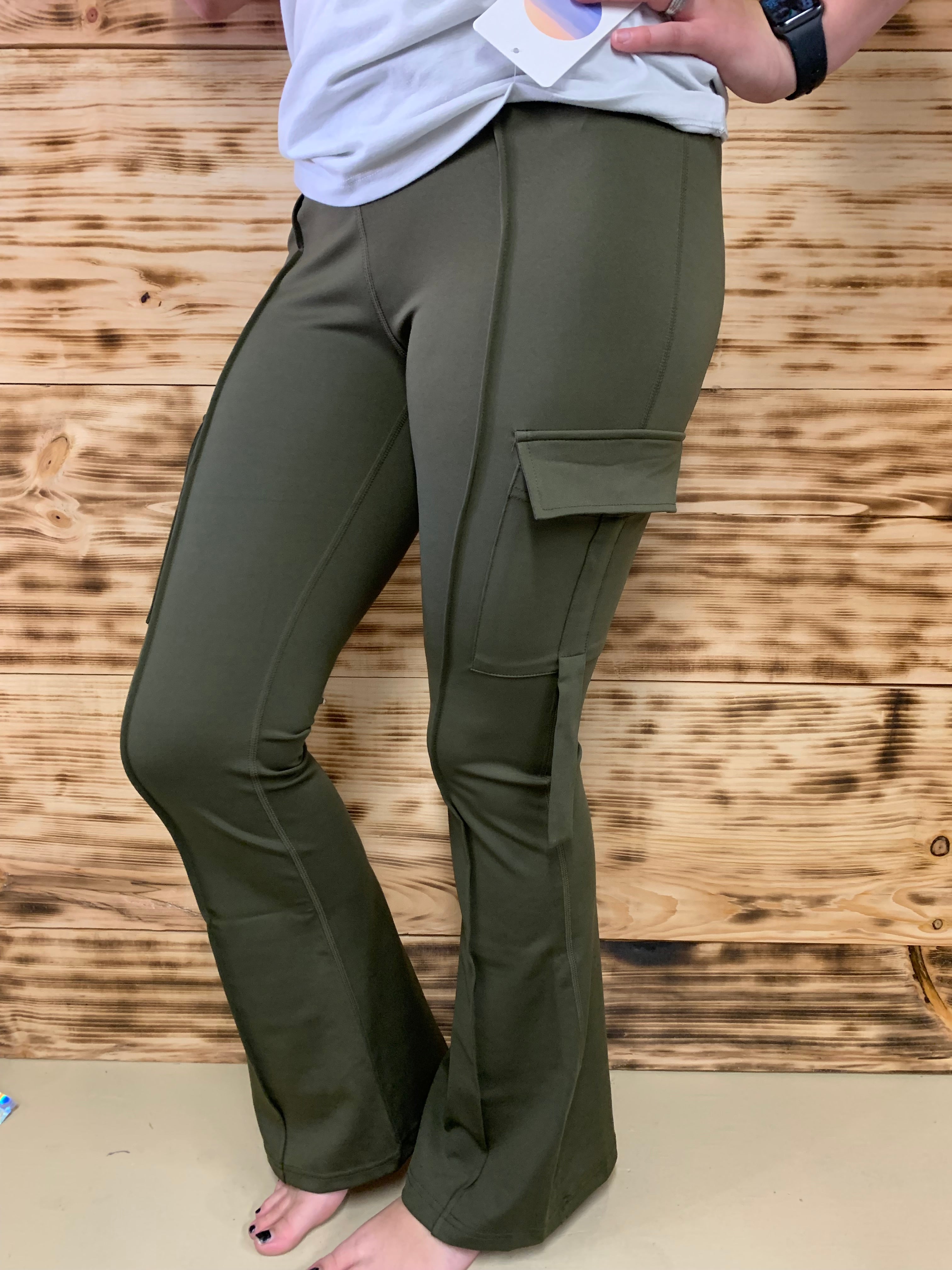 Flare Cargo Yoga Pants