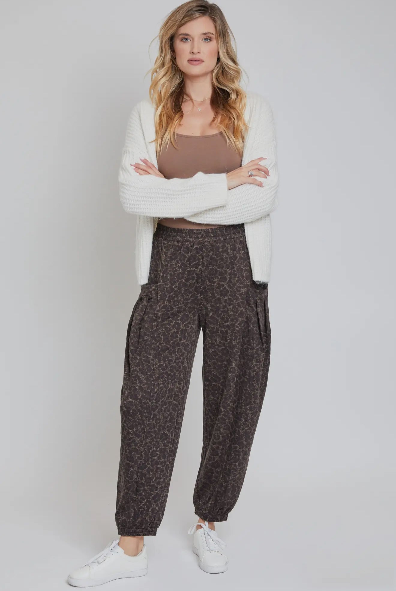 Leopard Elastic Ballon Pant