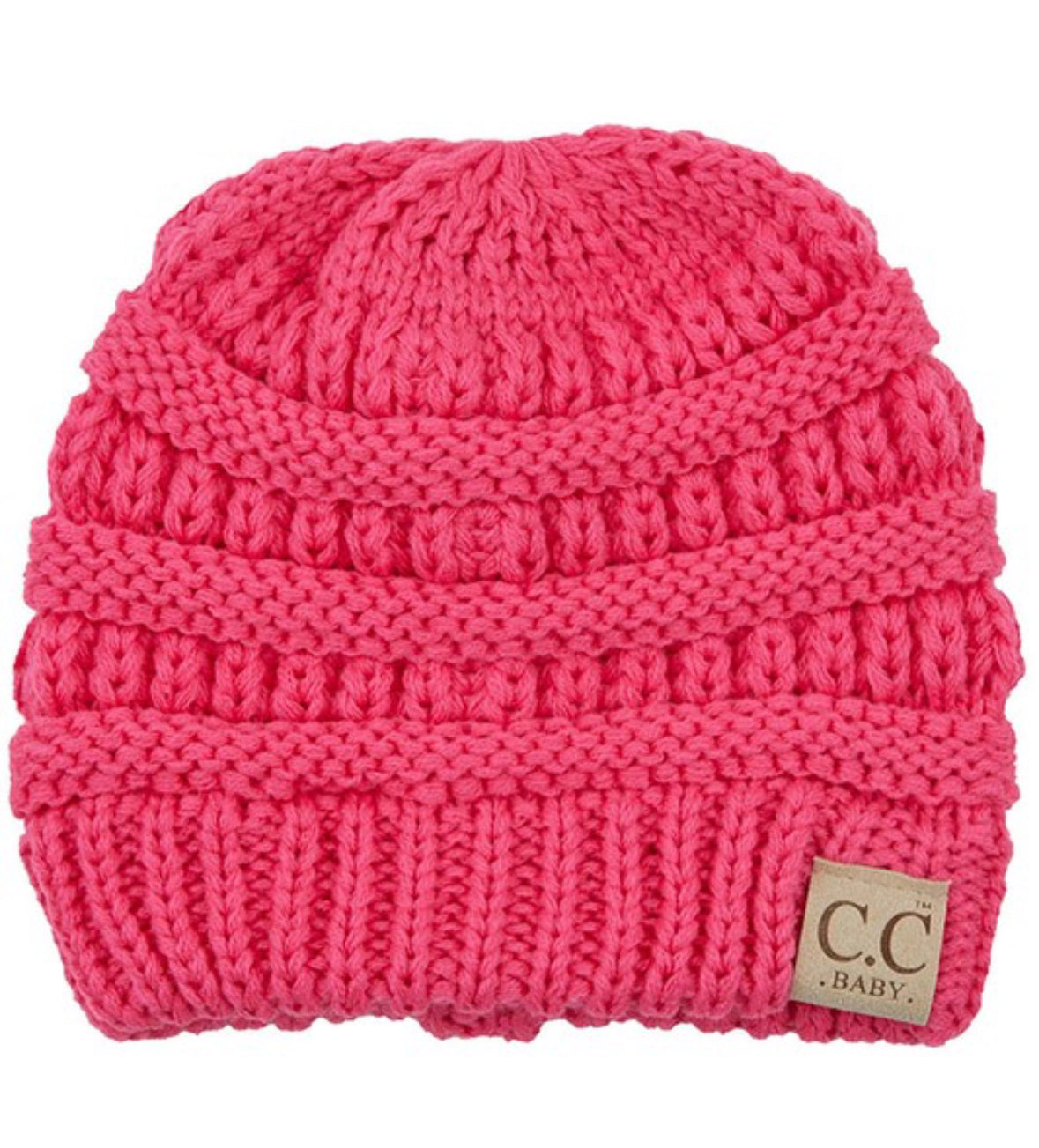 C.C Baby solid color knit beanie