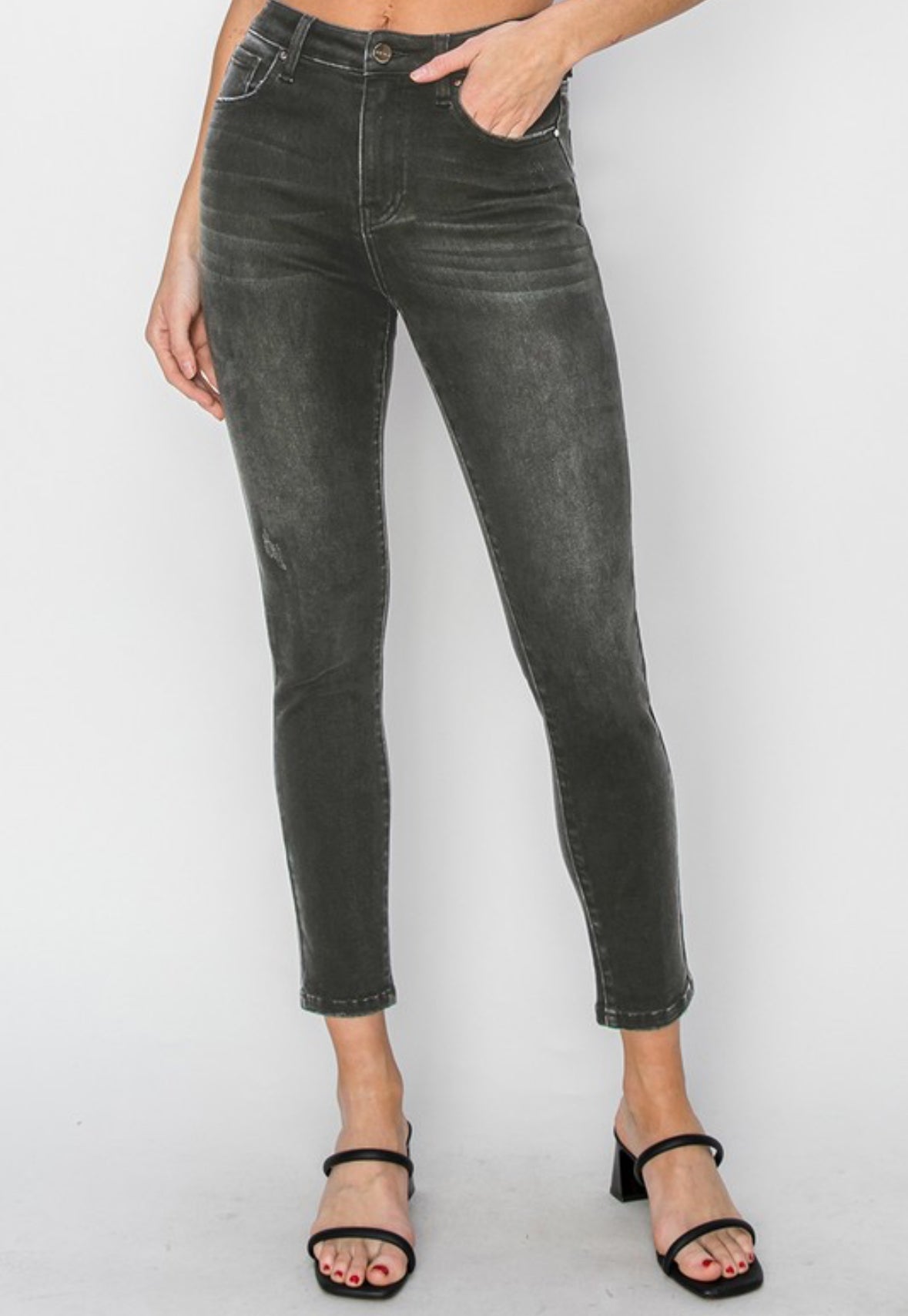 Risen high Rise Basic Ankle Skinny Jeans