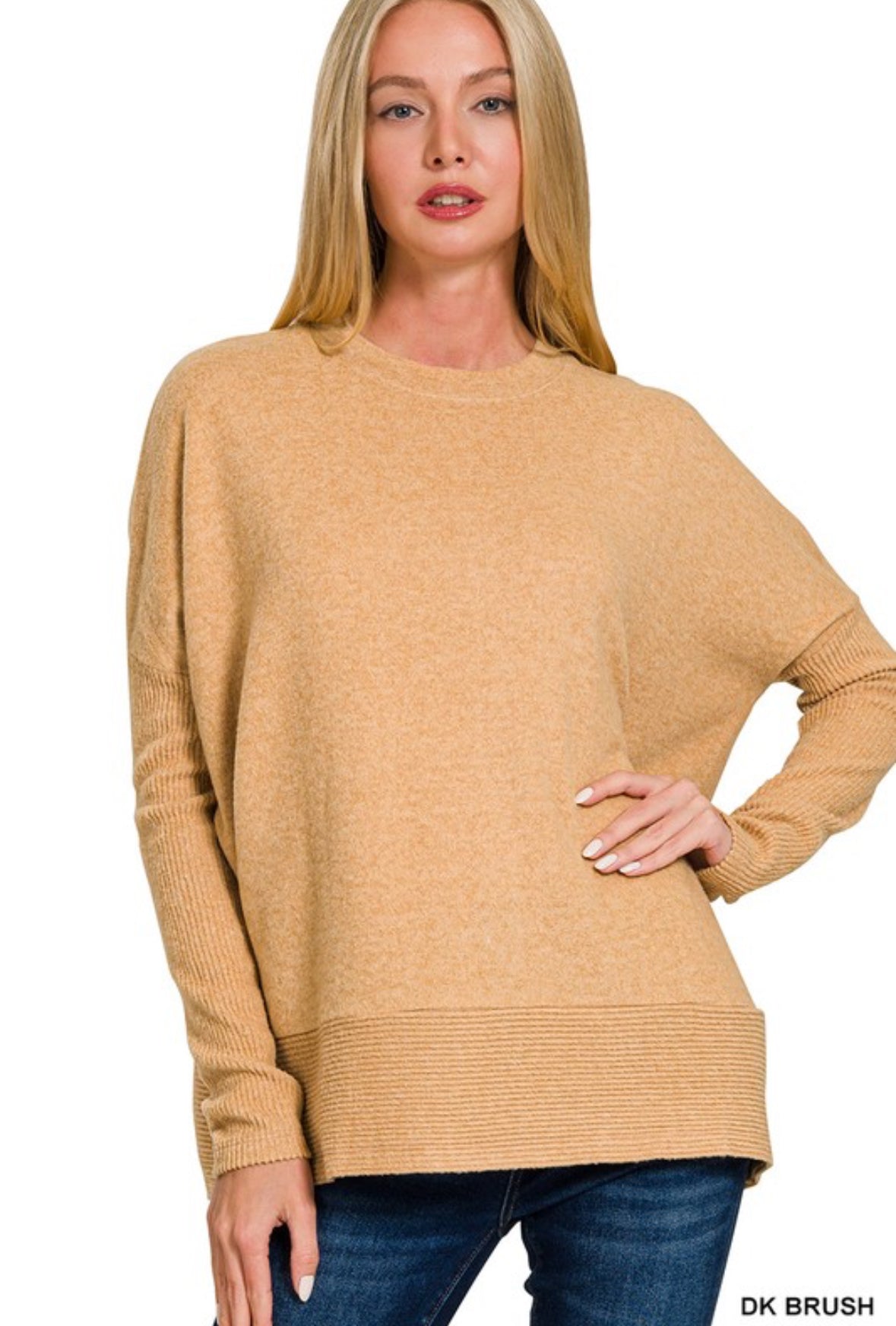 Brushed Mélange Sweater