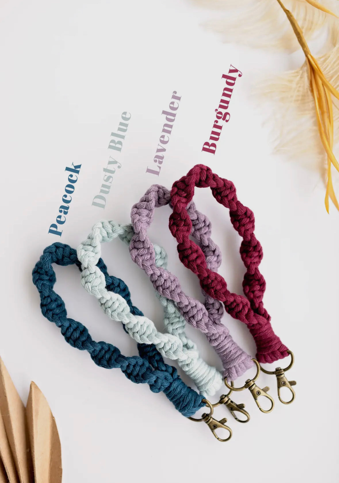 Macrame Keychains/ Wristlets