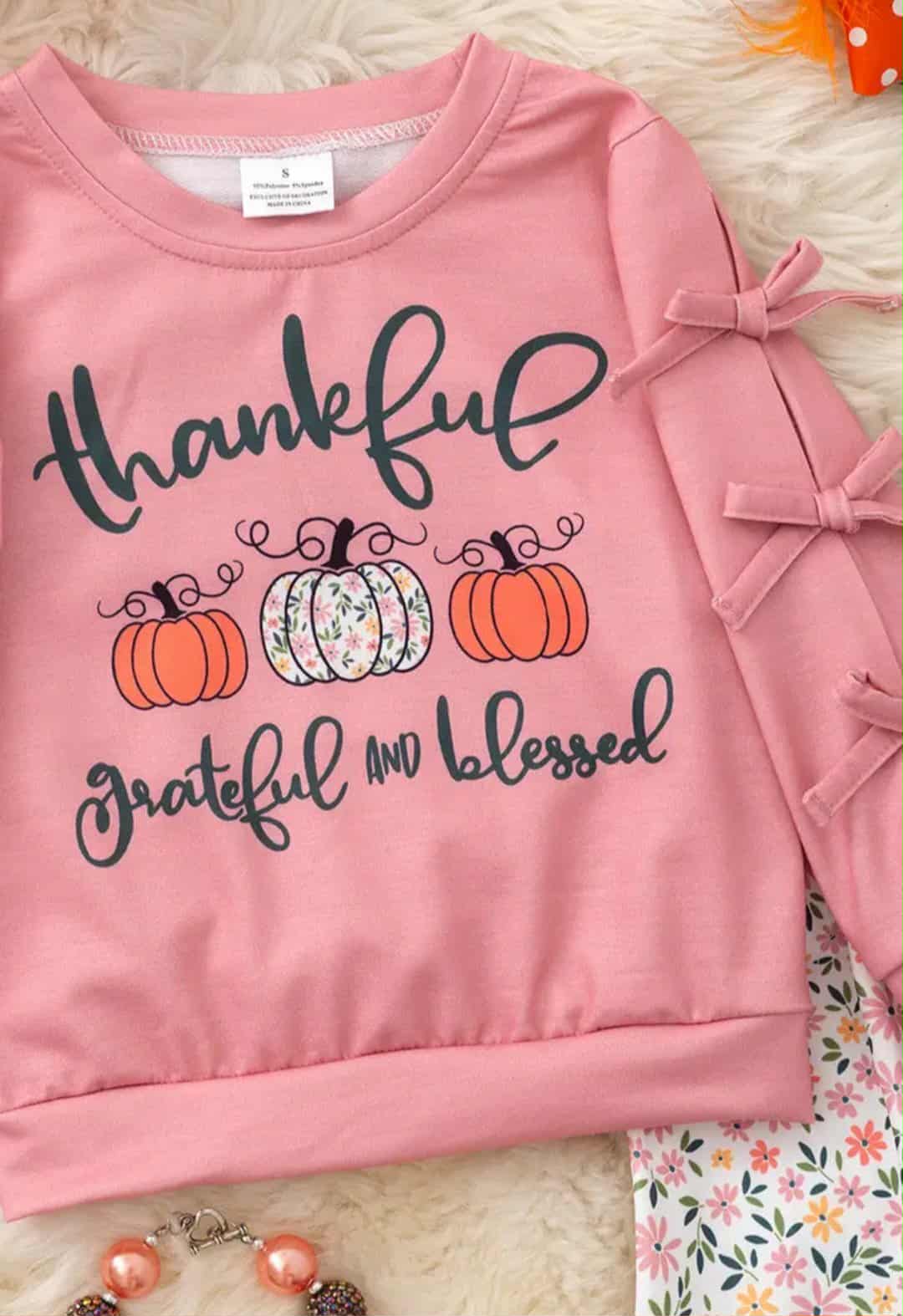 Thankful Grateful Blessed Kid Set