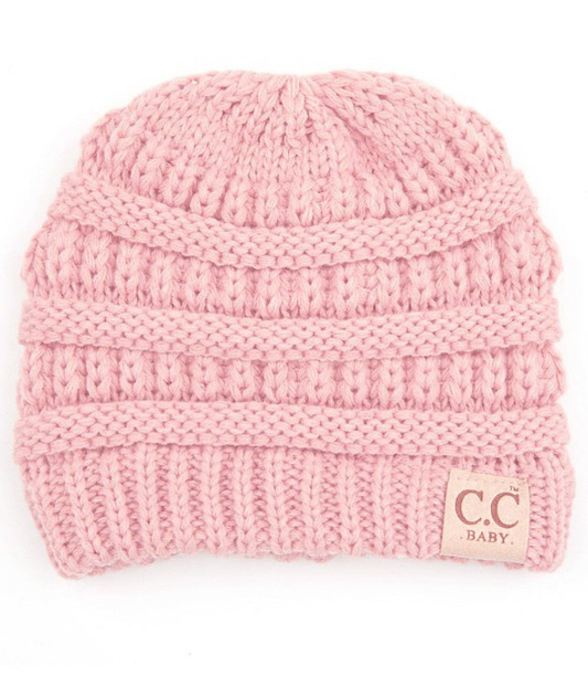 C.C Baby solid color knit beanie