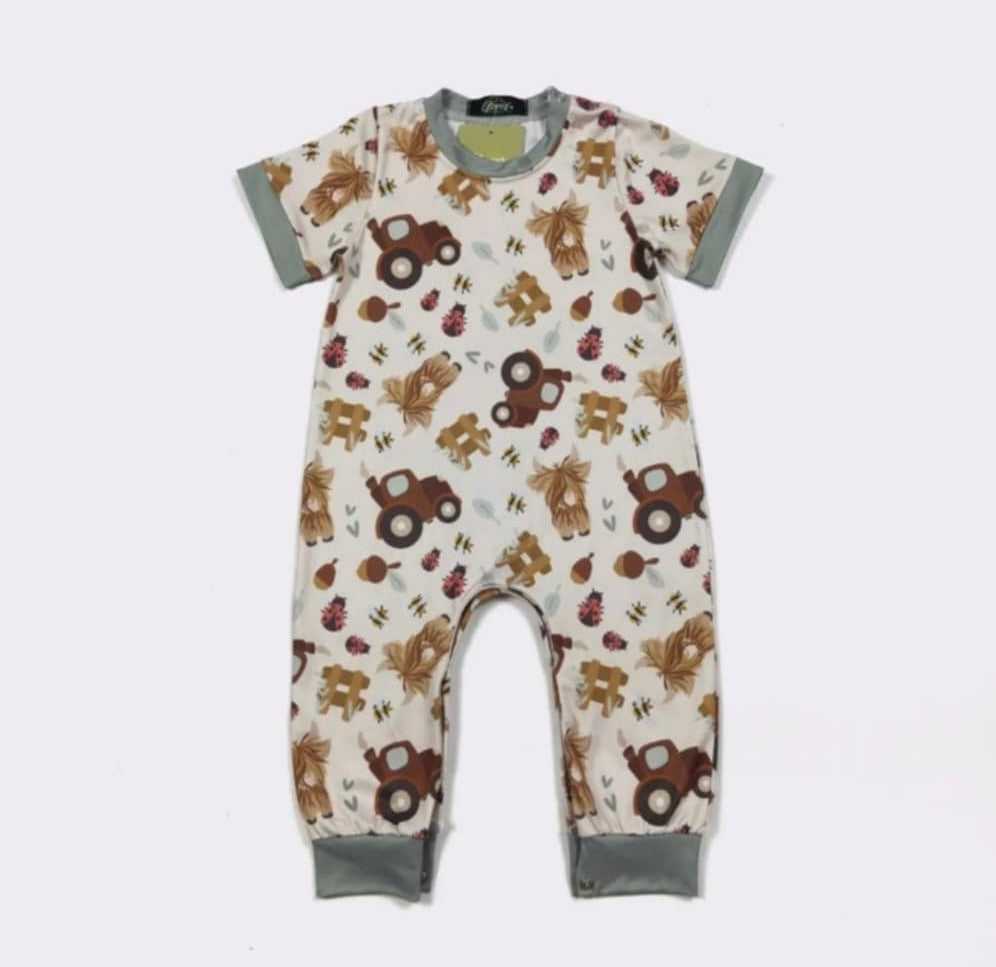 Baby Farmyard Highland Romper