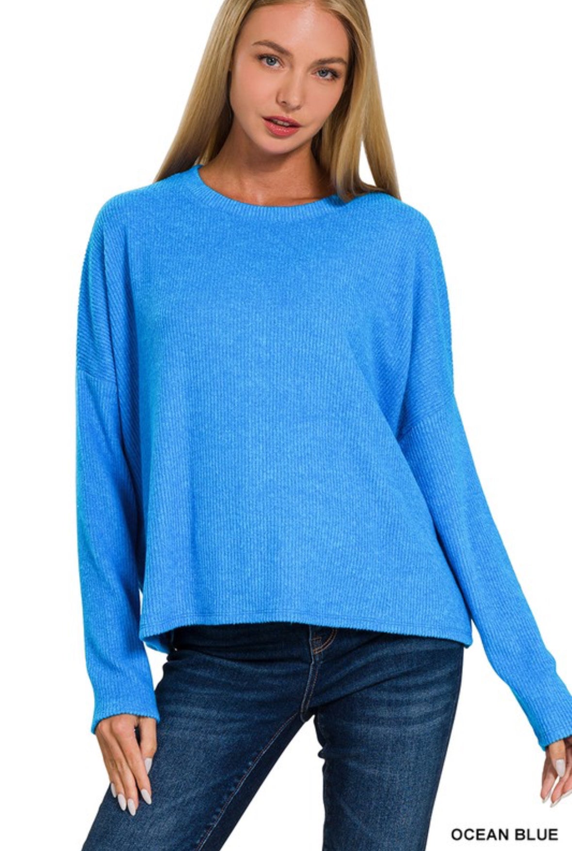 Ribbed Long Sleeve Sweater