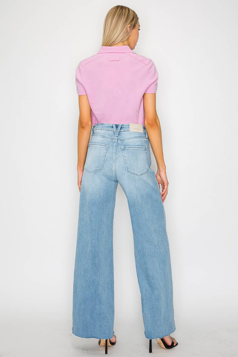 INSEAM TRANSFORM  MID RISE WIDE LEG JEANS