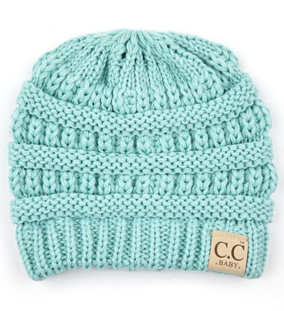 C.C Baby solid color knit beanie