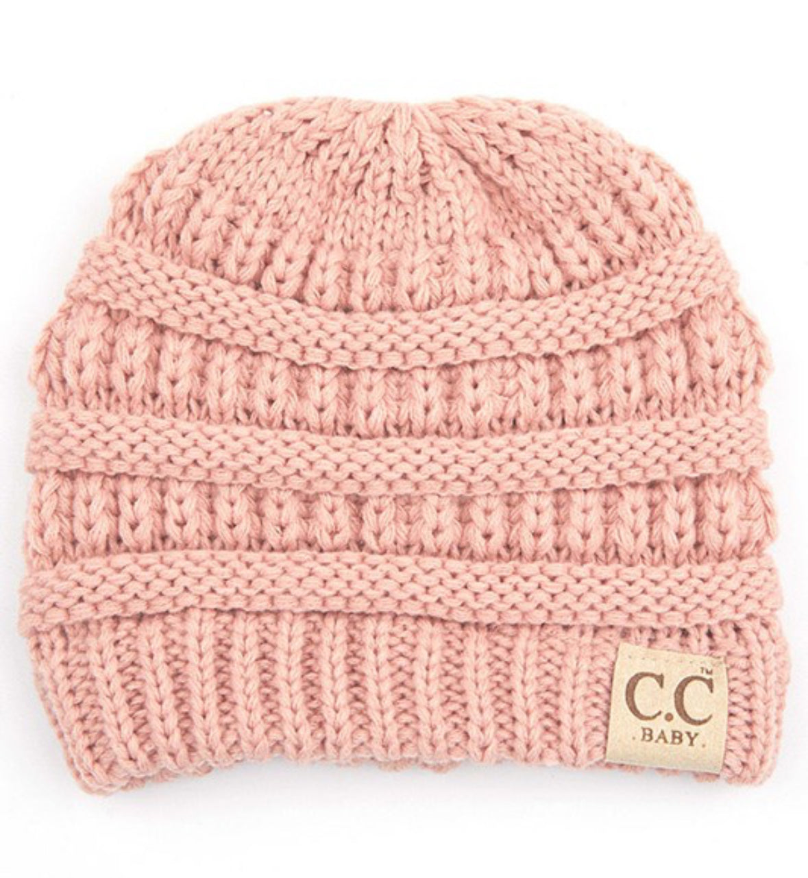 C.C Baby solid color knit beanie