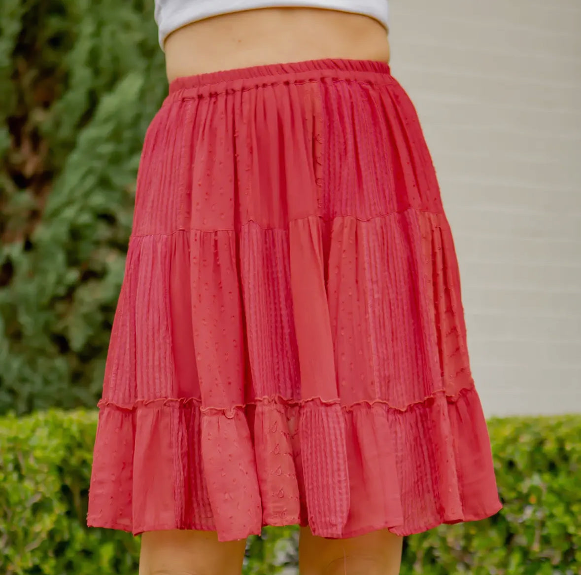 Flamingo Jacquard Mini Skirt