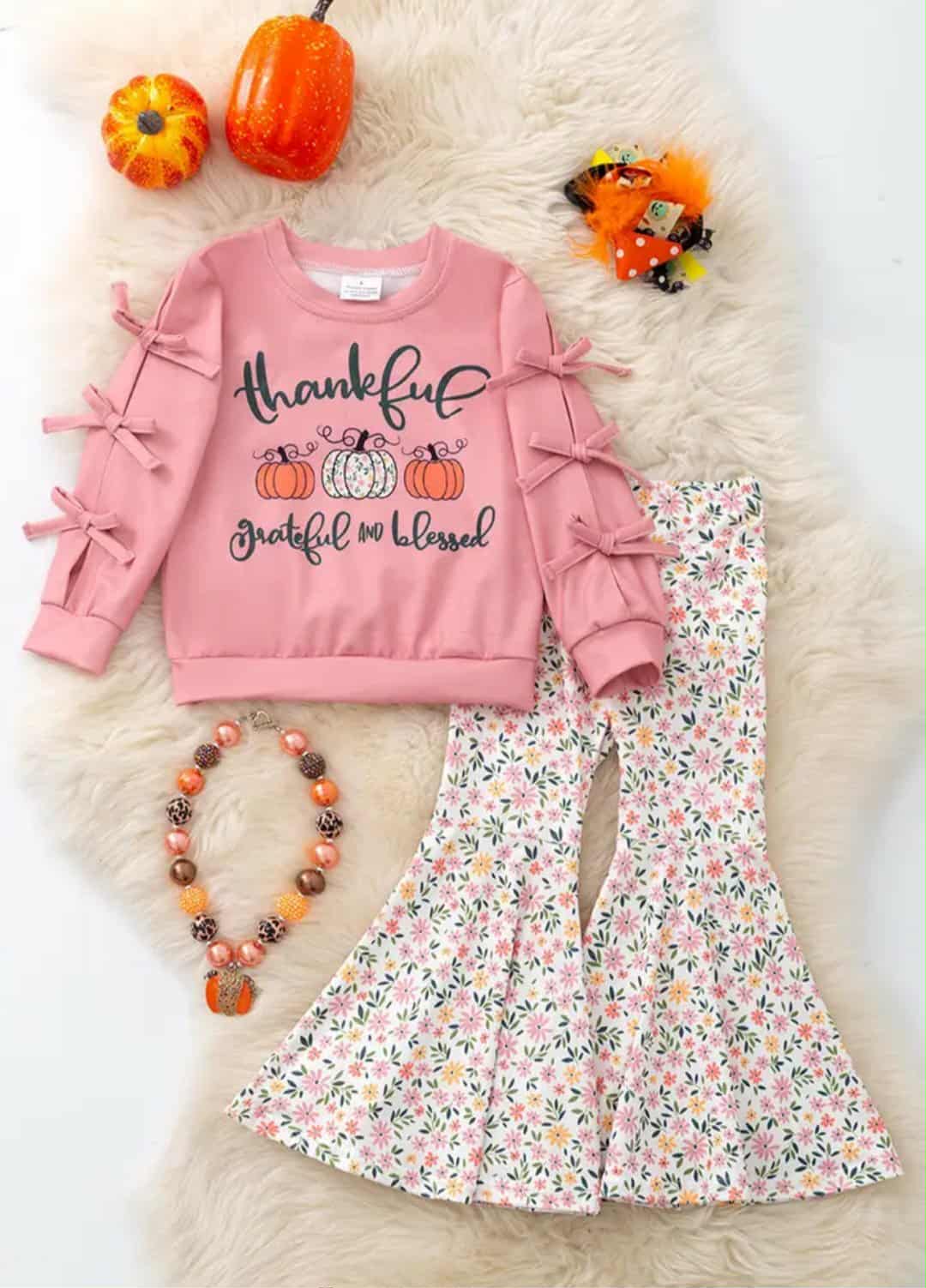 Thankful Grateful Blessed Kid Set