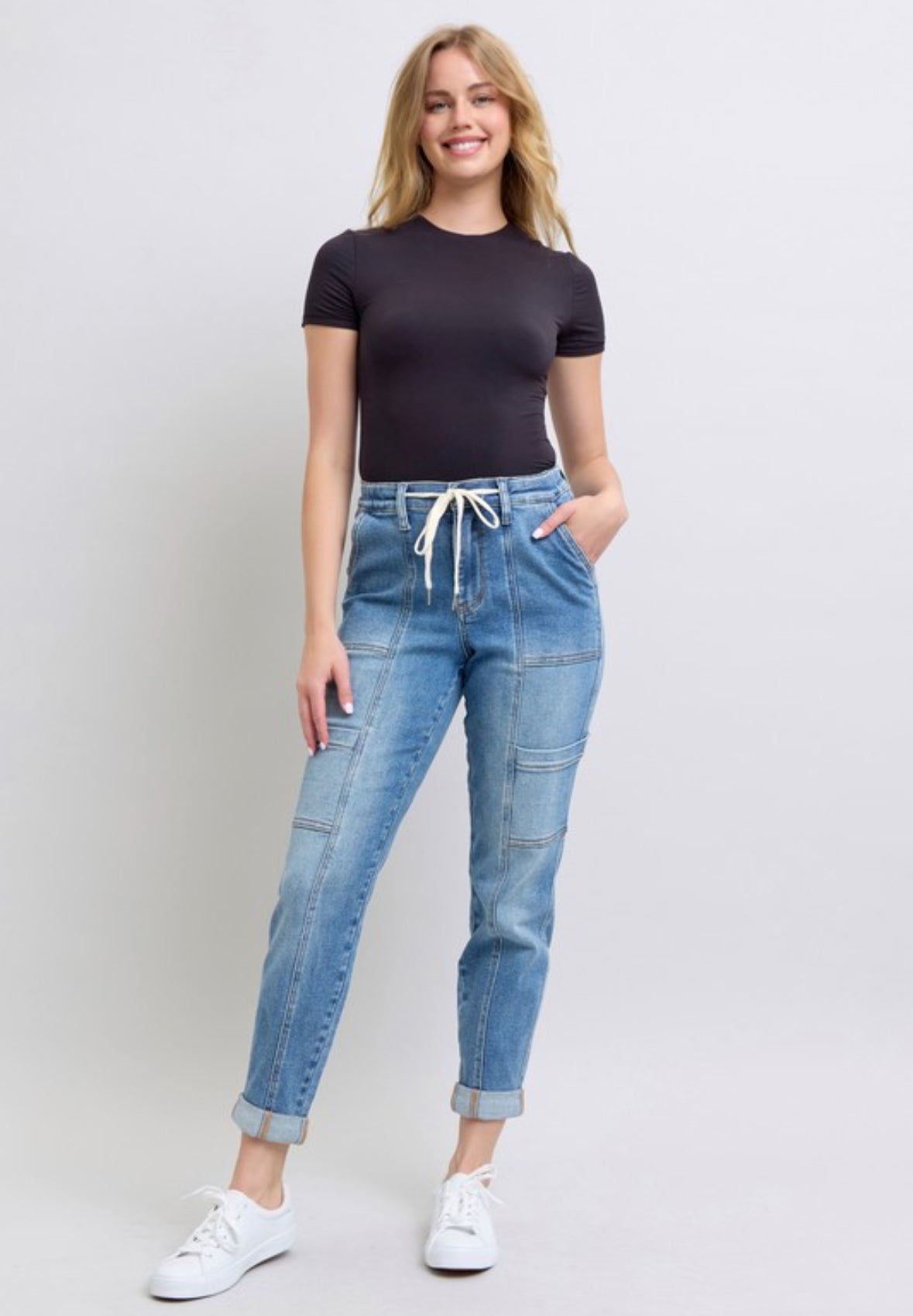 Judy Blue Hw Cuffed Cargo Joggers