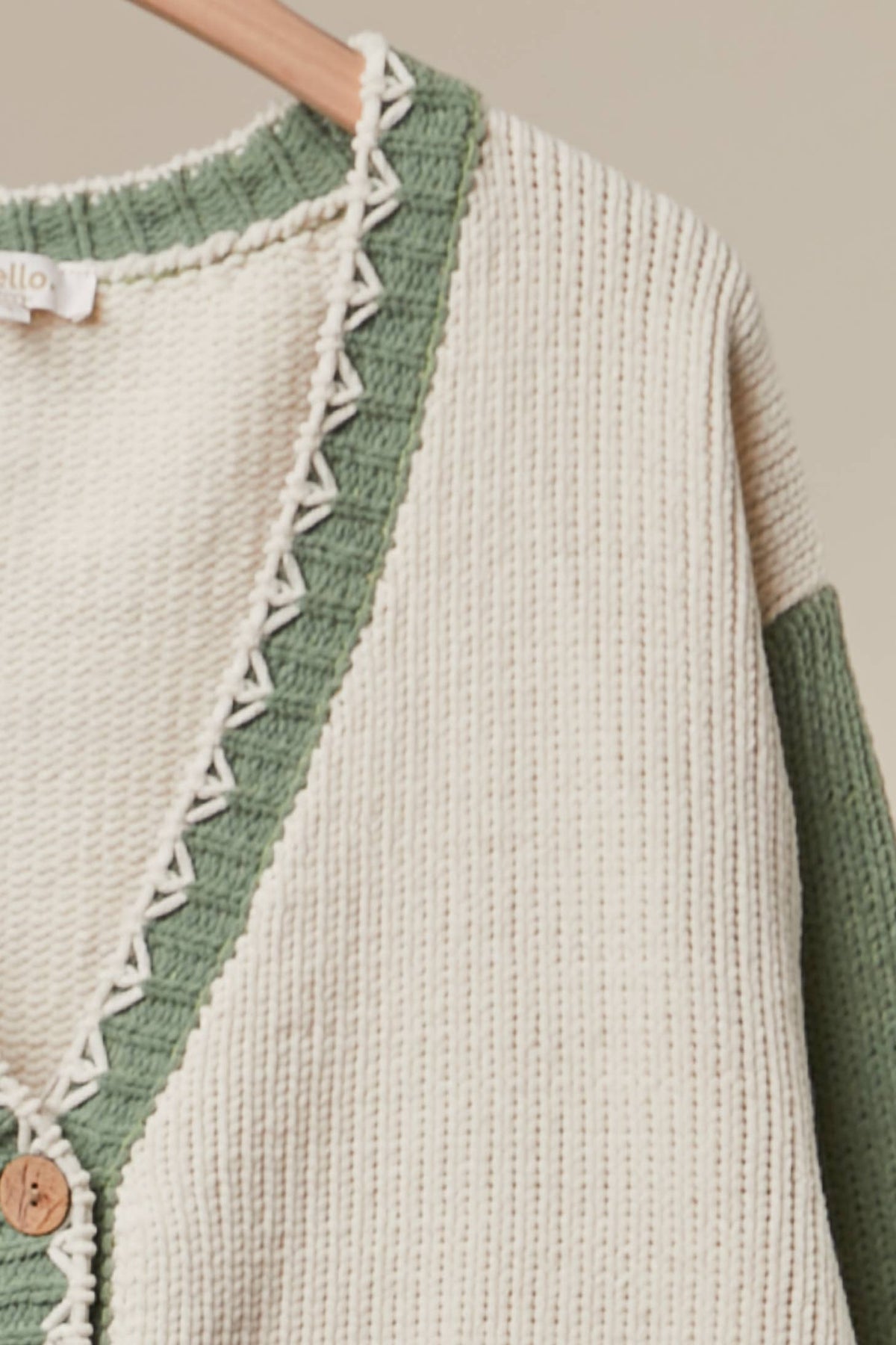 Embroidered Front Pocket Cardigan