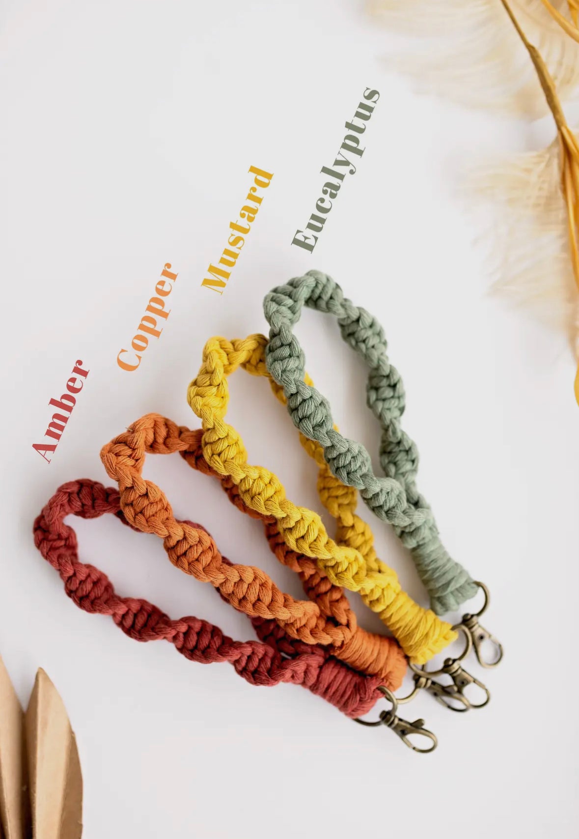 Macrame Keychains/ Wristlets