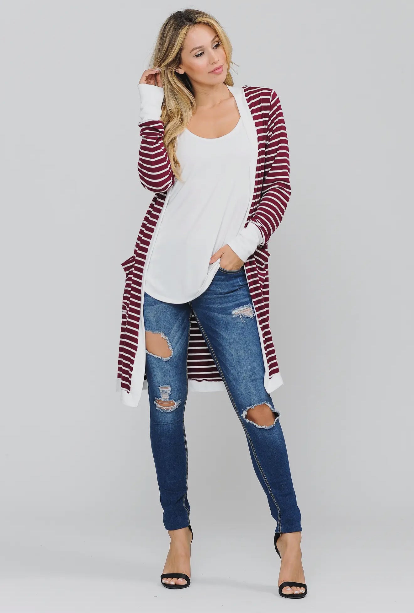 Stripe Cardigan