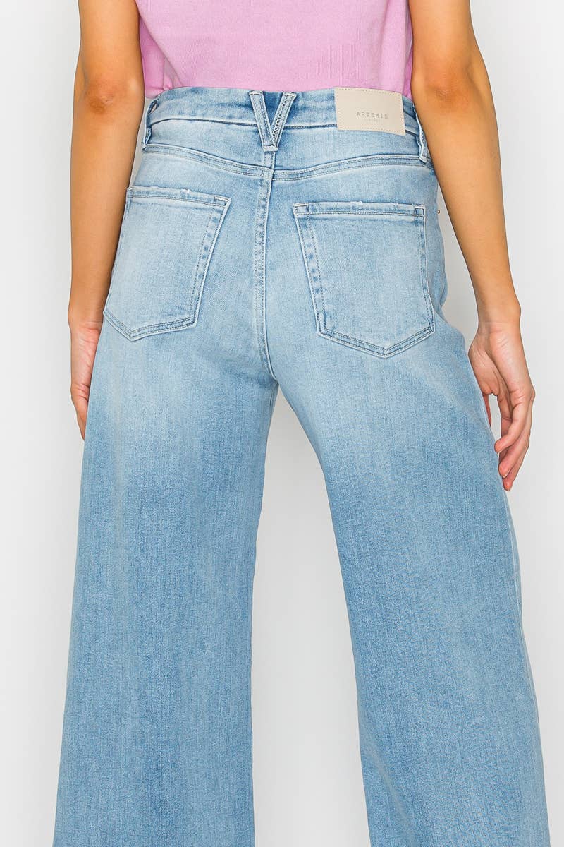 INSEAM TRANSFORM  MID RISE WIDE LEG JEANS