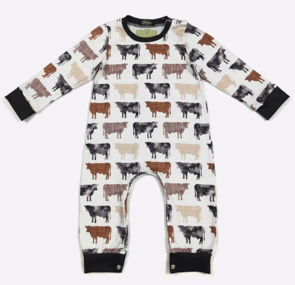 Browm Cow Romper