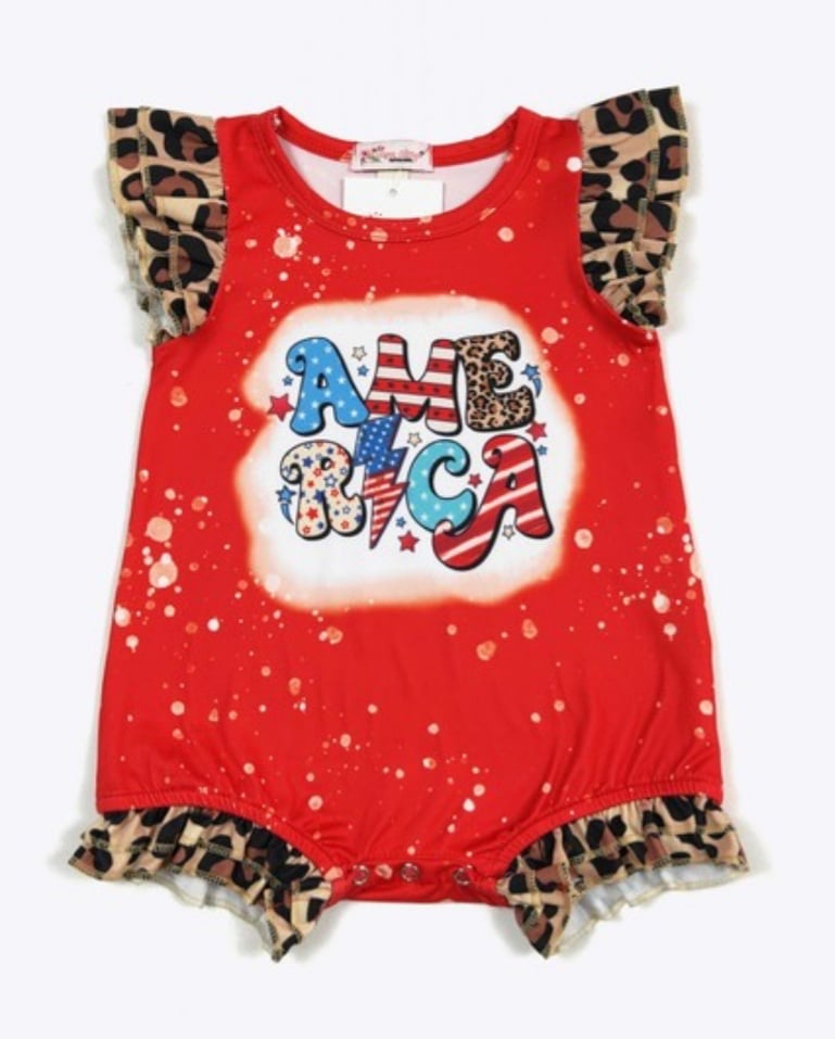 Kid's American Summer Baby Romper