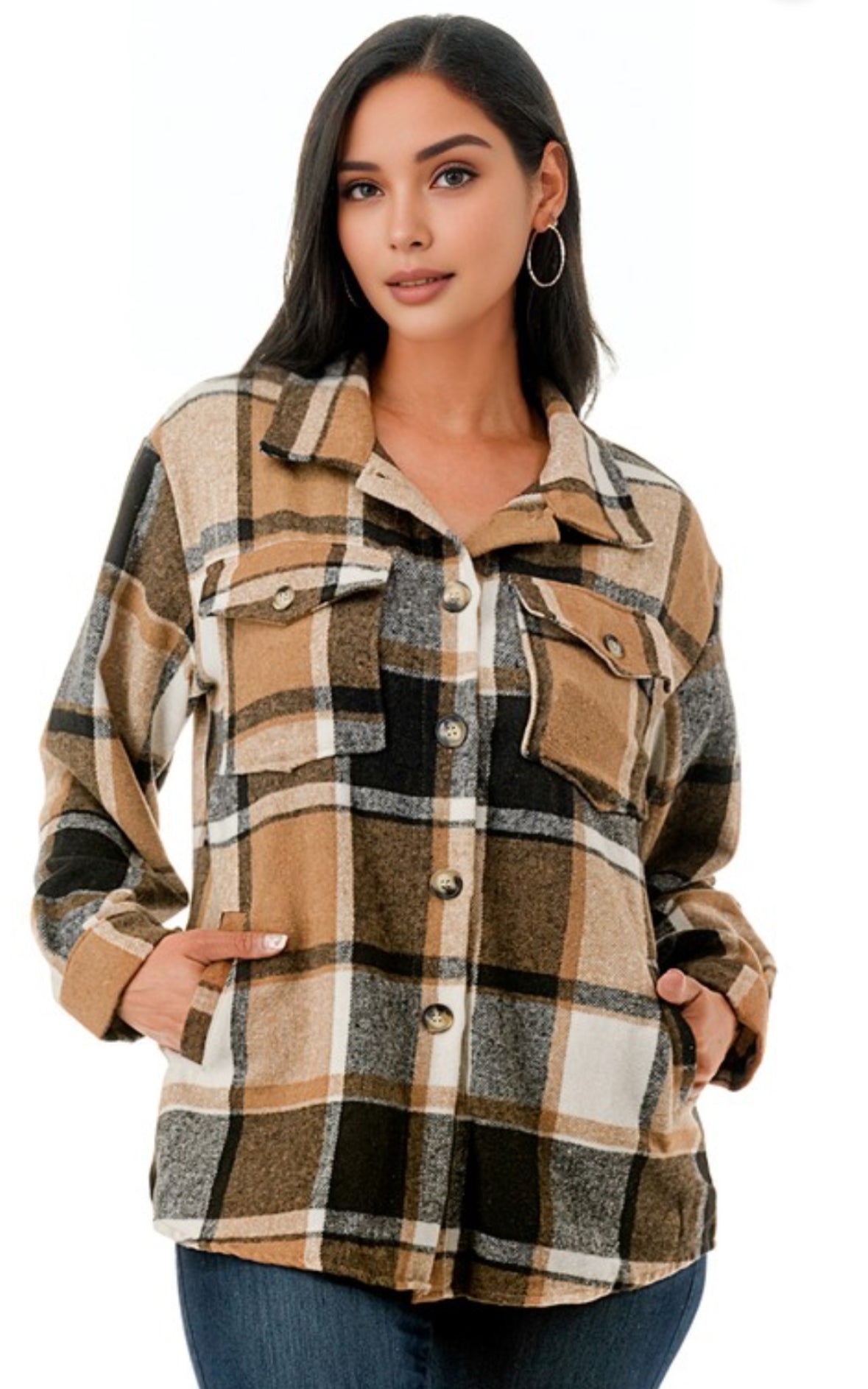 Oversized Plaid Flannel Shacket