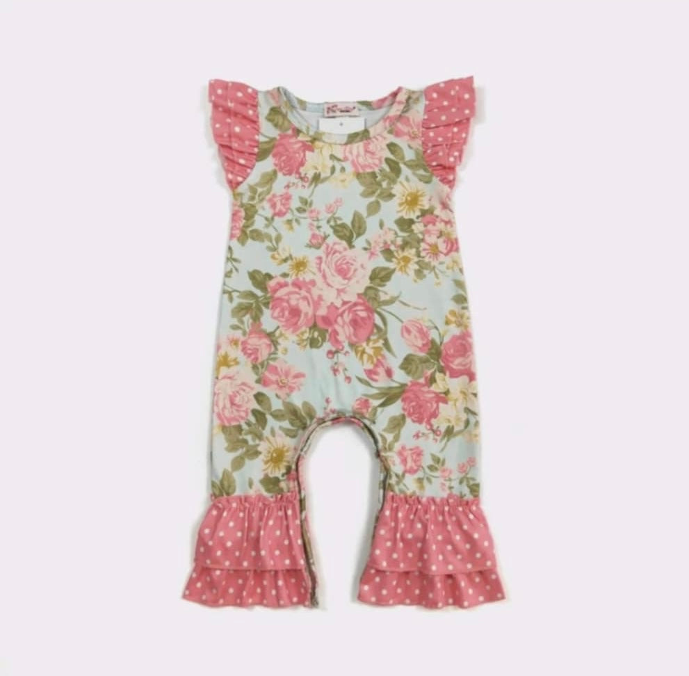 Baby Antique Rose Romper