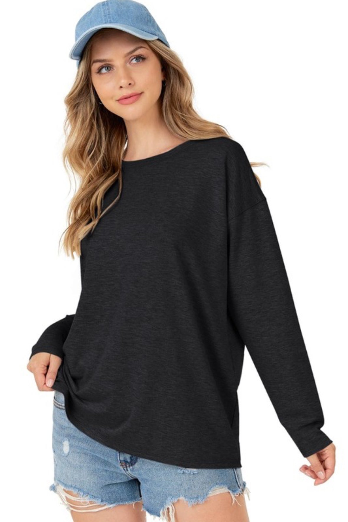 Long Sleeve Round Neck Top