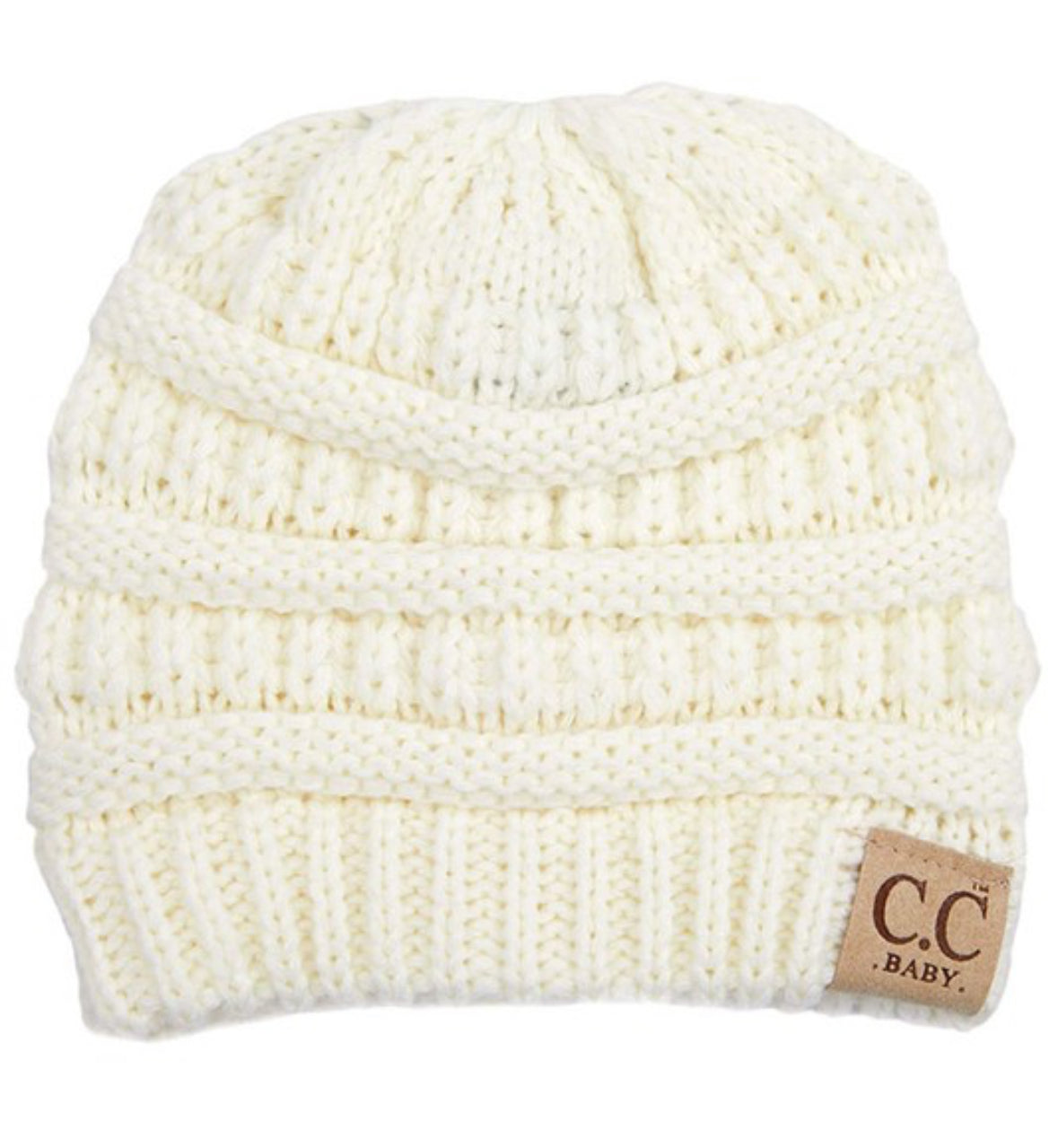 C.C Baby solid color knit beanie