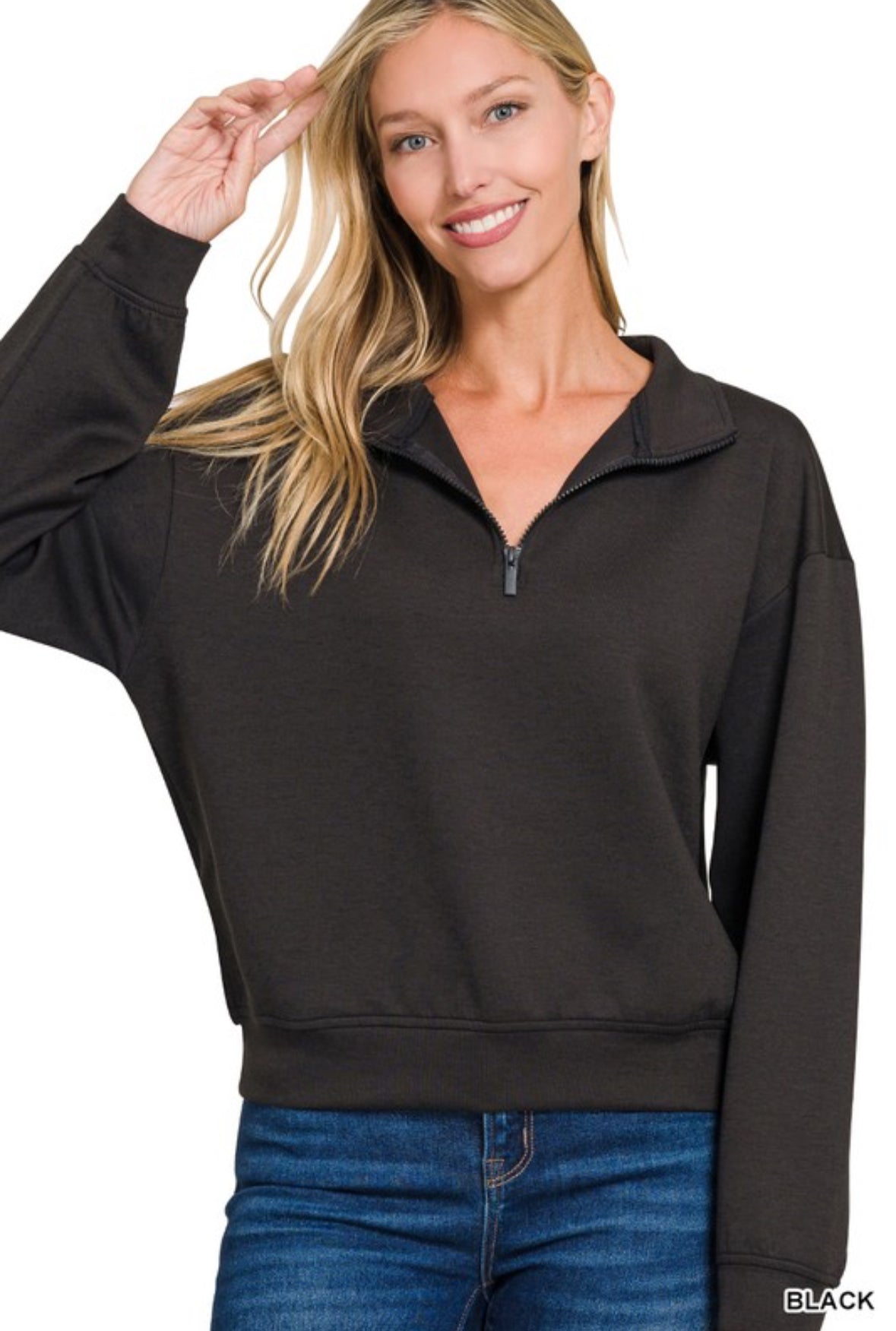 Scuba Half Zip Pullover Sweatshirt