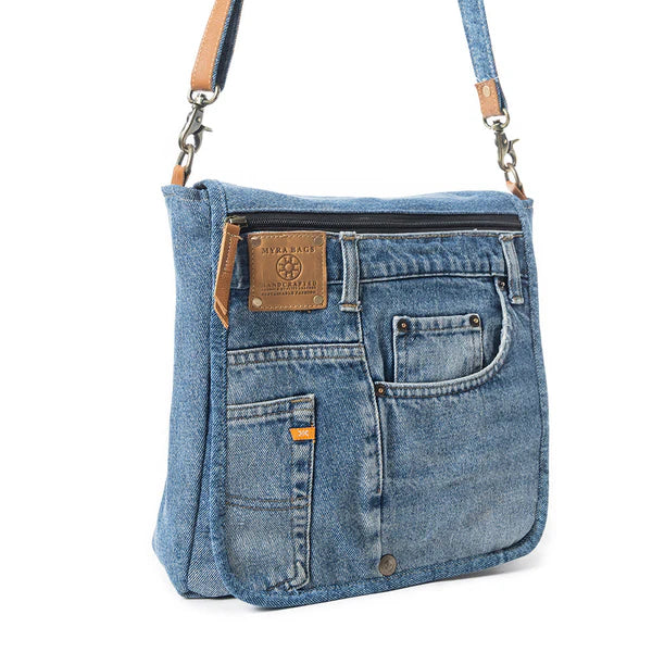 Ashley Adventure Crossbody Bag - Denim Blue