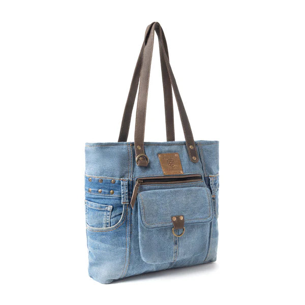 Ashley Adventure Tote Bag - Denim