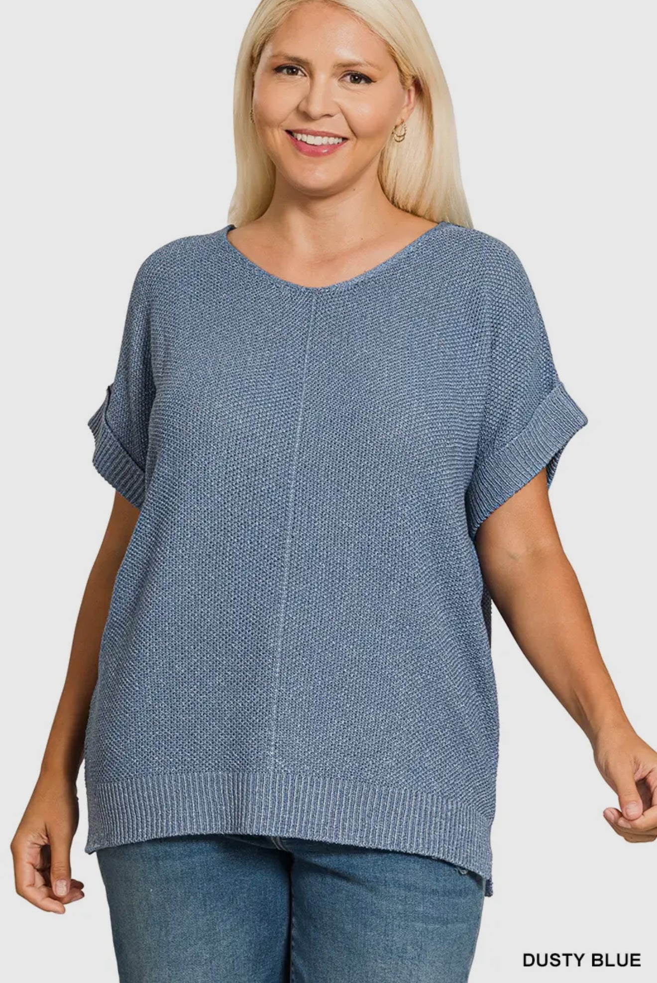 Plus Center Seam Sweater