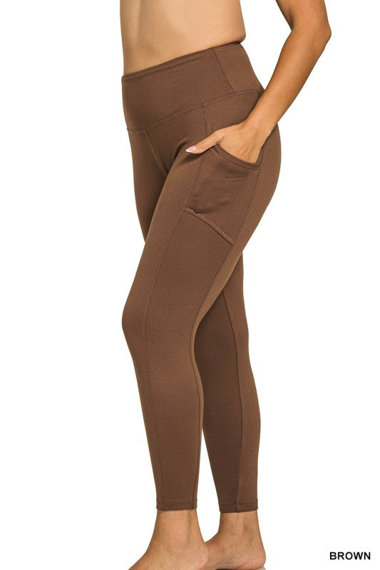 Plus Microfiber Full Length Leggings