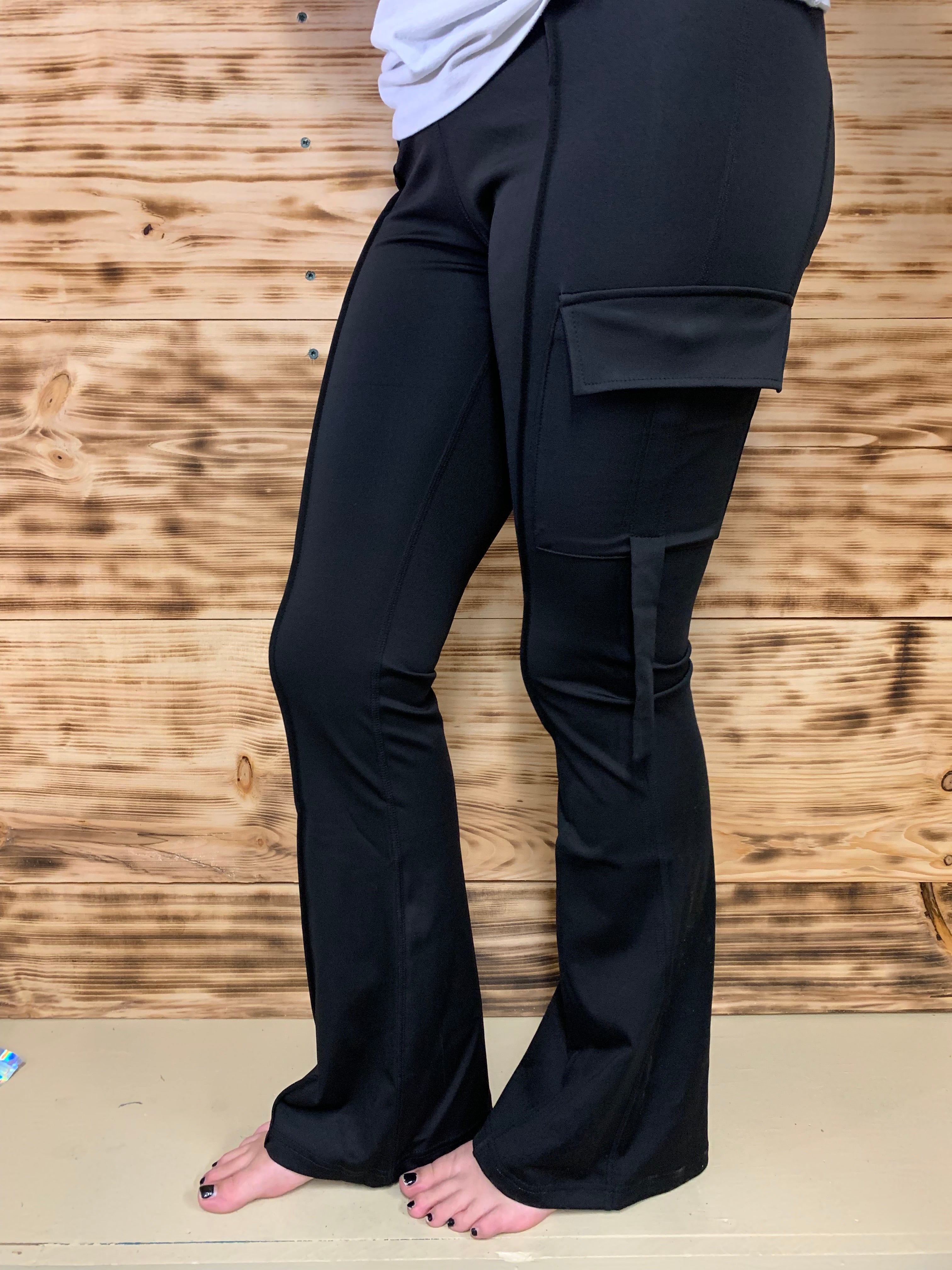 Flare Cargo Yoga Pants