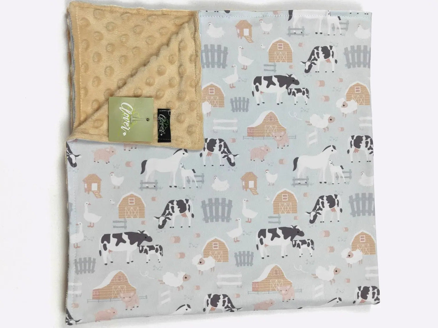 Minky Baby Blanket 29x43 Inches