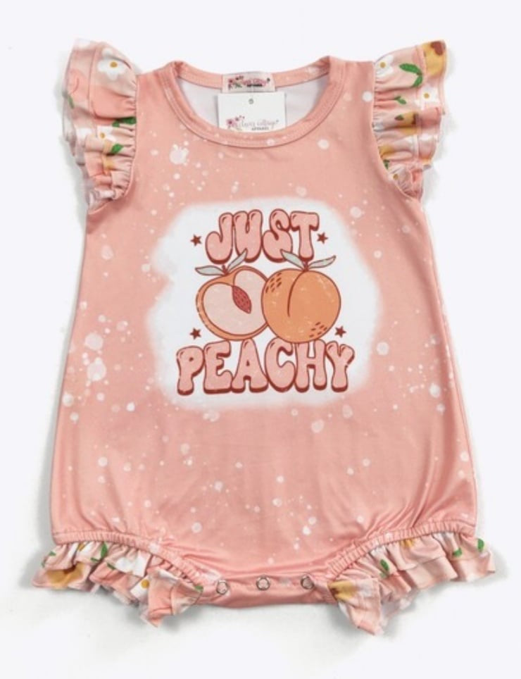 kid's Just Peachy Romper