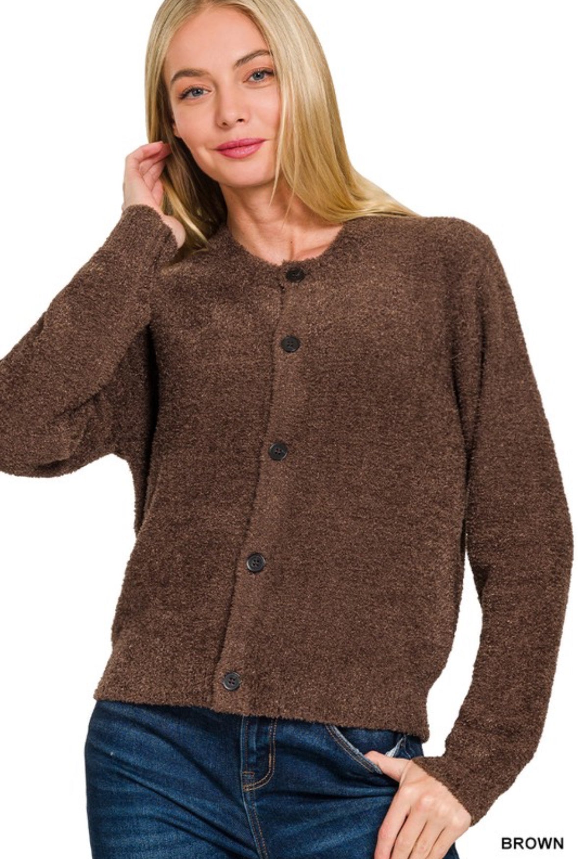 Five Button Sweater Cardigan