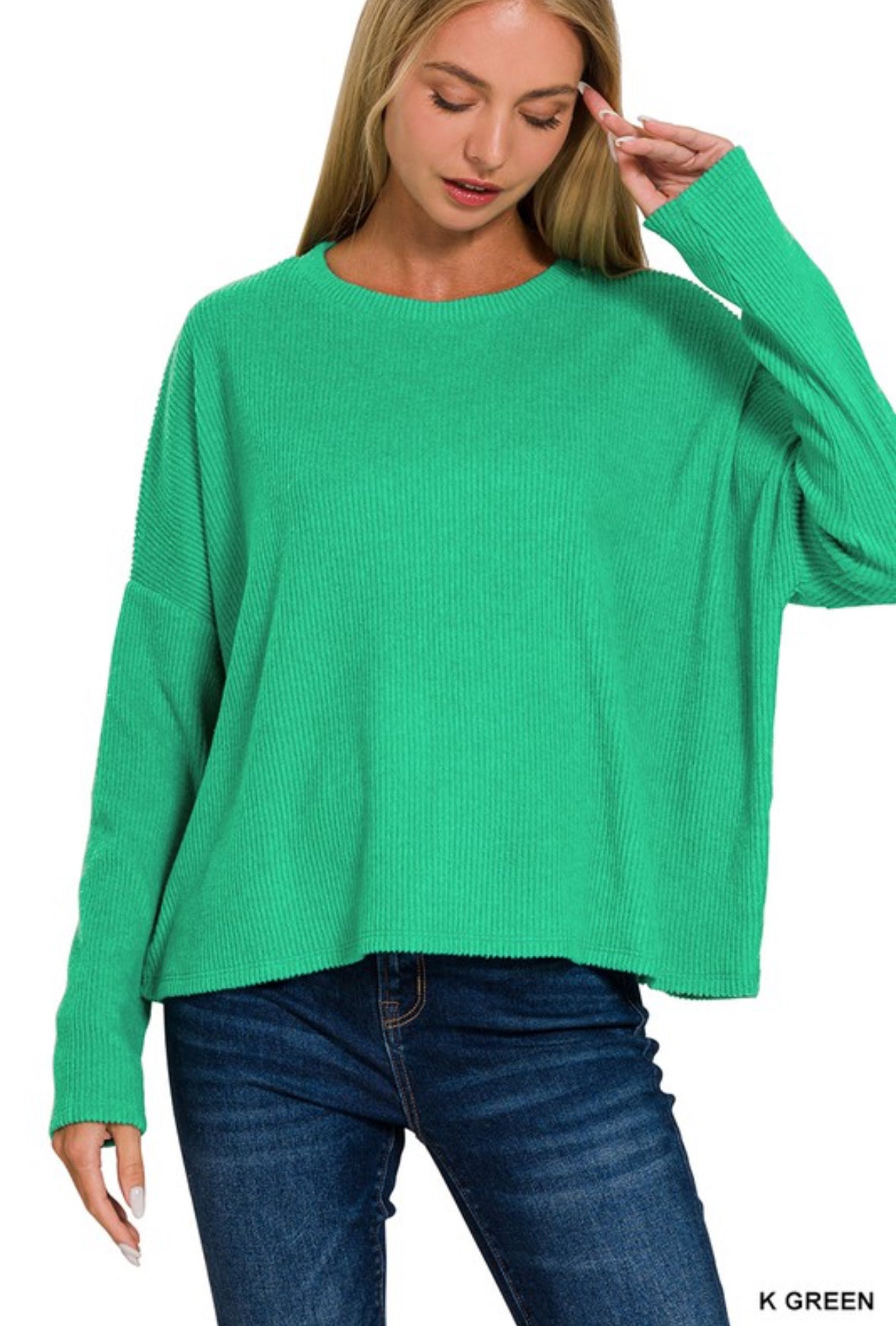 Ribbed Long Sleeve Sweater