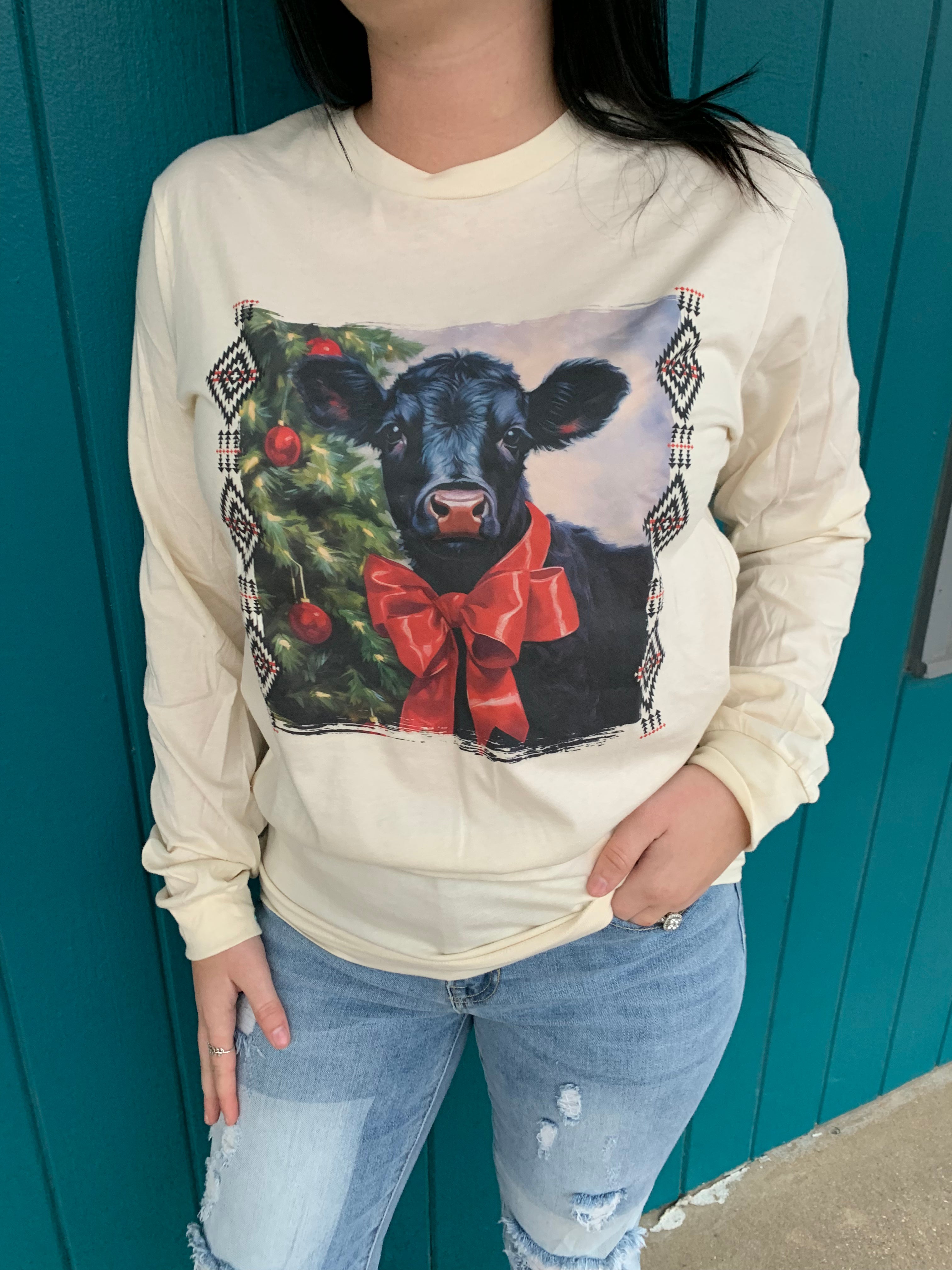 Farmhouse Christmas Long Sleeve Shirt