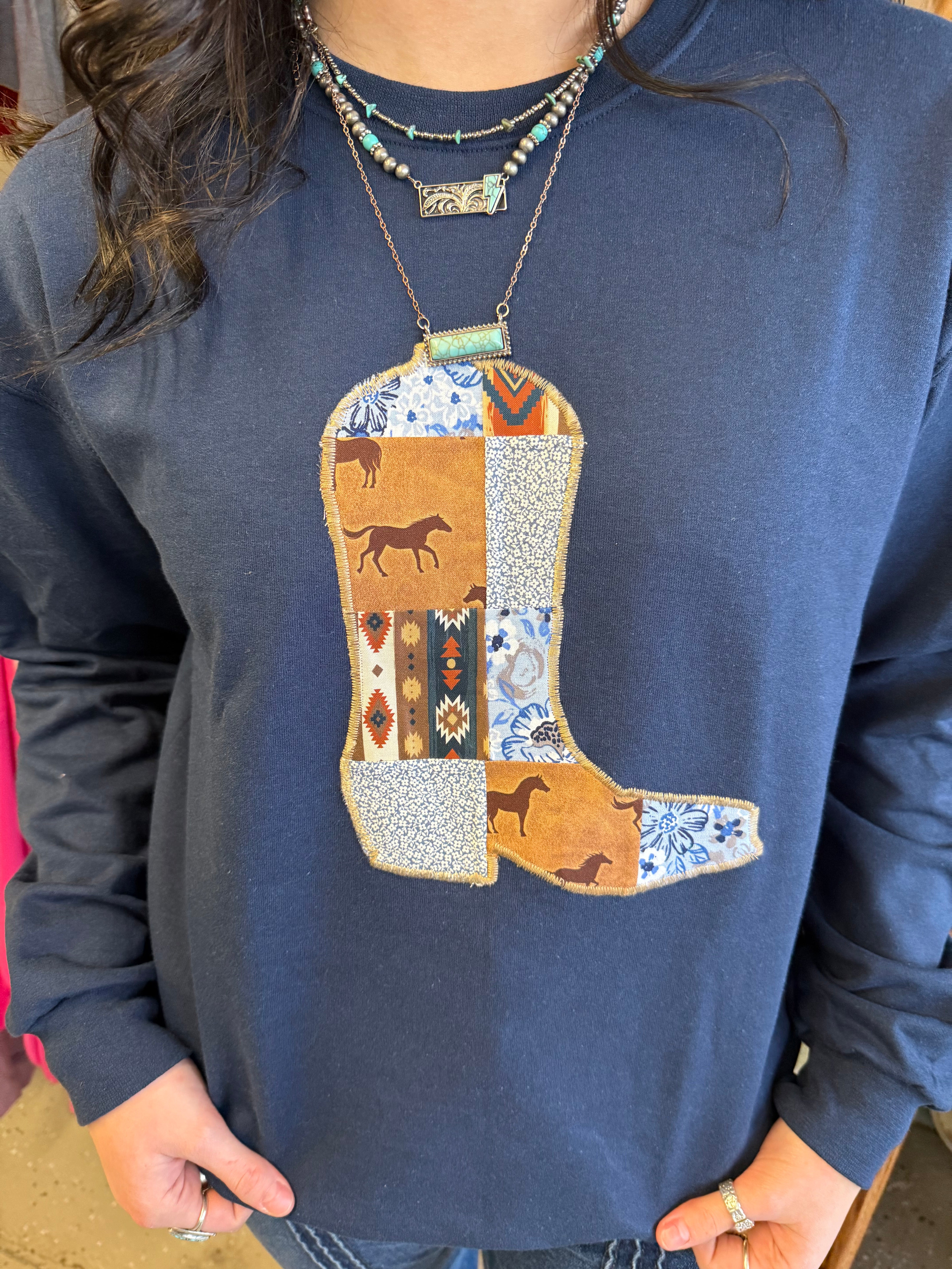 Cowboy Boot Sweatshirt