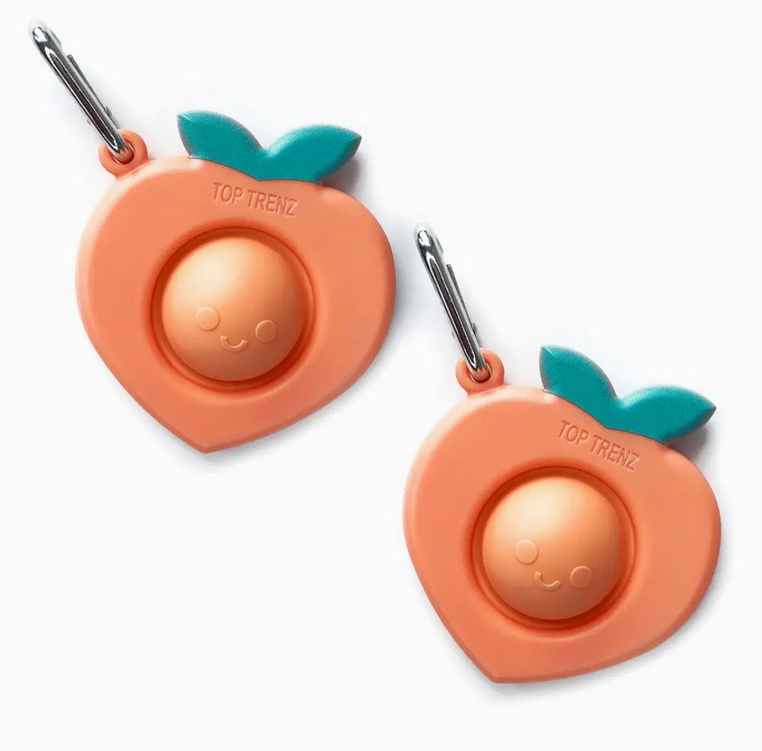 Peach Fidget Keychain